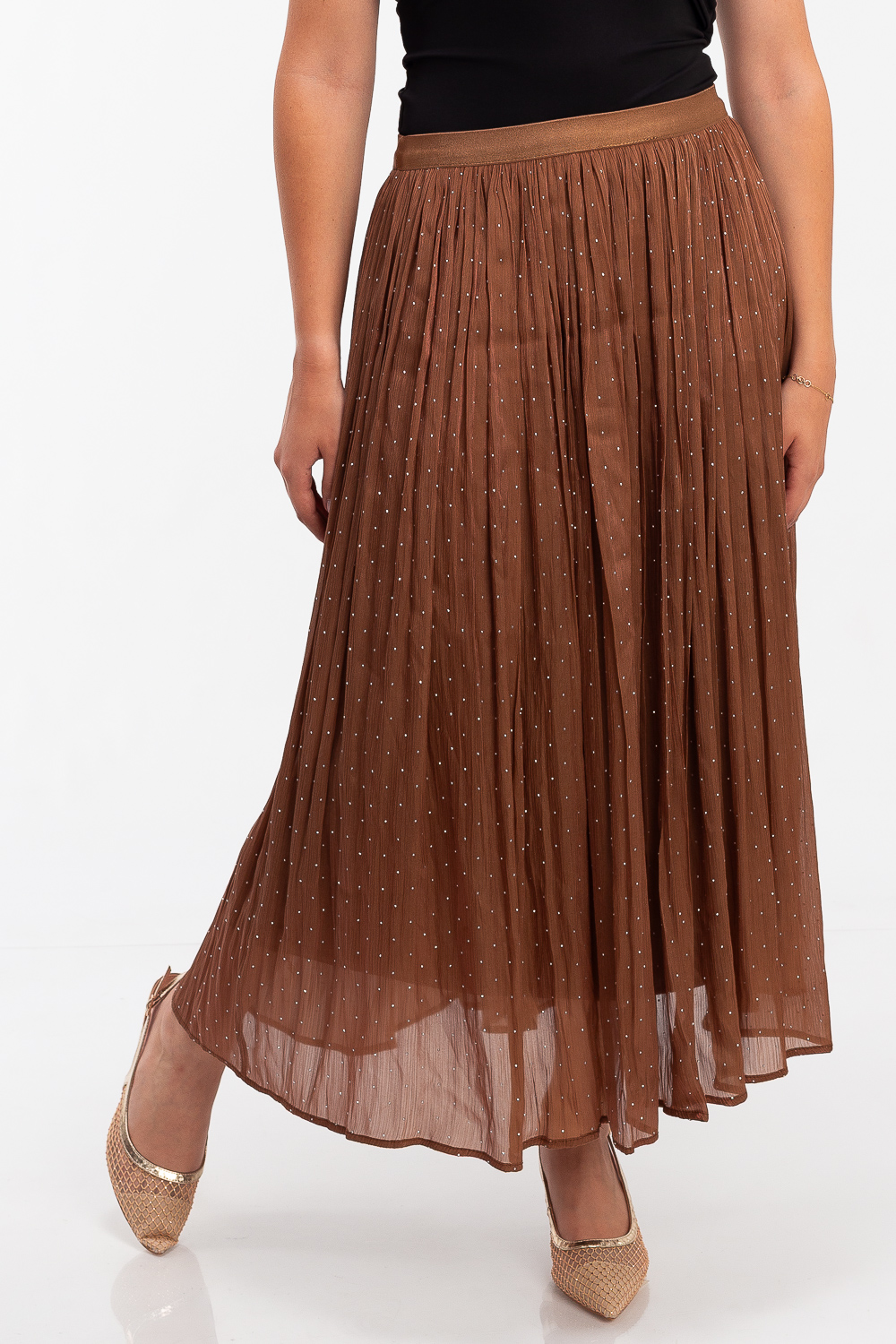 2220000442732 Maxi Sheer Casual Skirt - Image 1