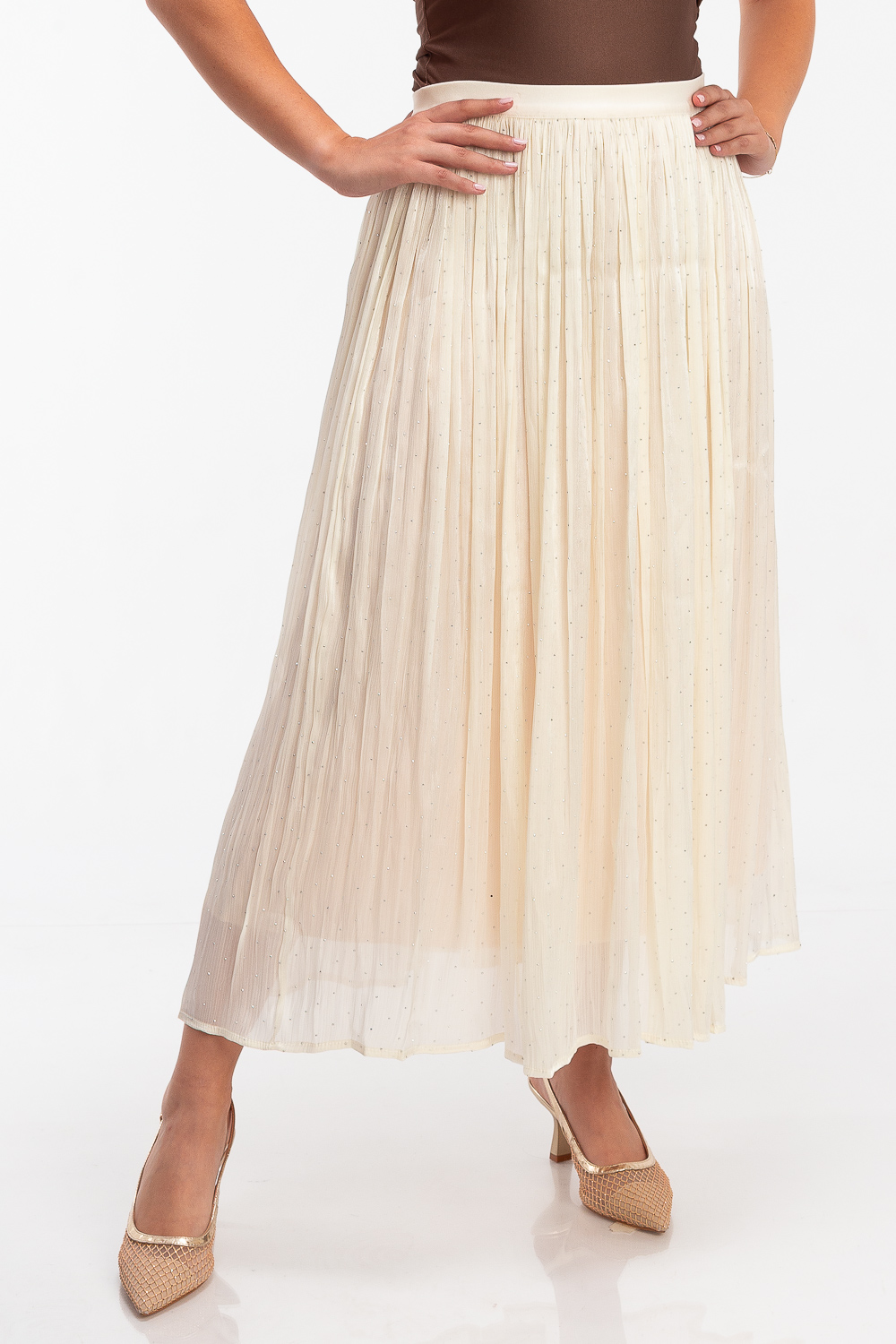 2220000445214 Maxi Sheer Casual Skirt - Image 1