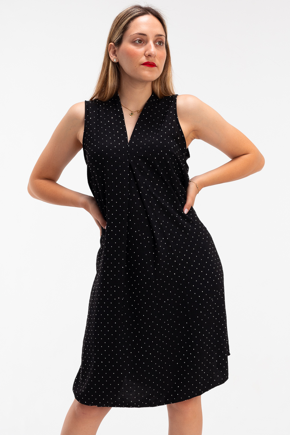 2220000446198 Midi Glitter Casual Dresses - Image 1