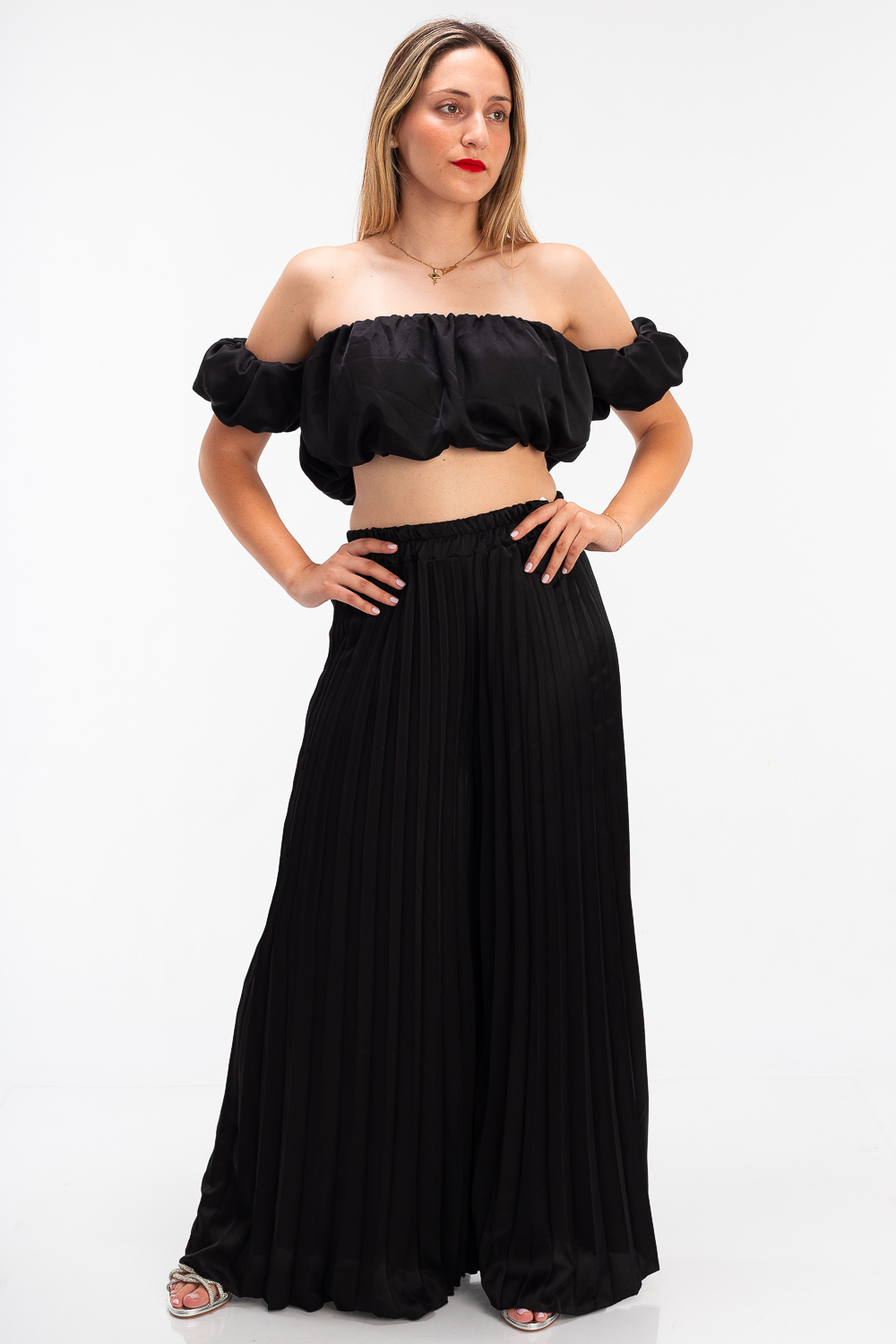 2220000457743 Pleated Baroque Evening Sets - Image 1