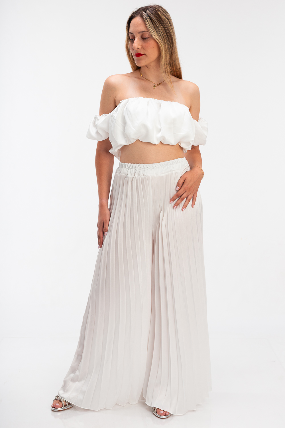 2220000457774 Pleated Baroque Evening Sets - Image 1