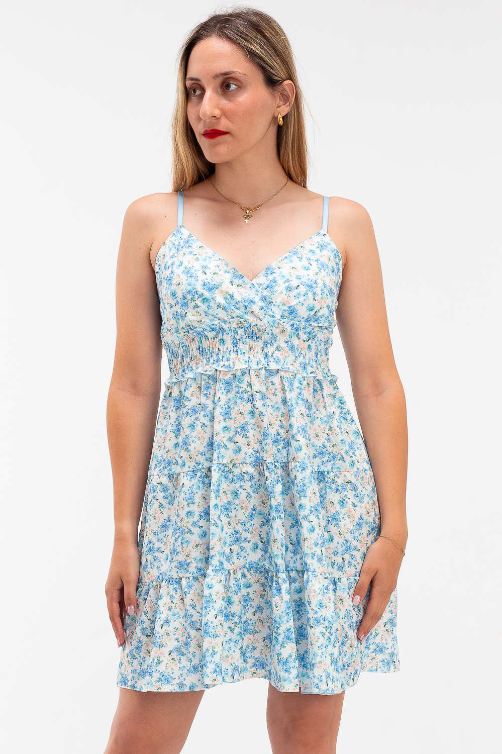 2220000471978 Flared Floral Casual Dress - Image 1