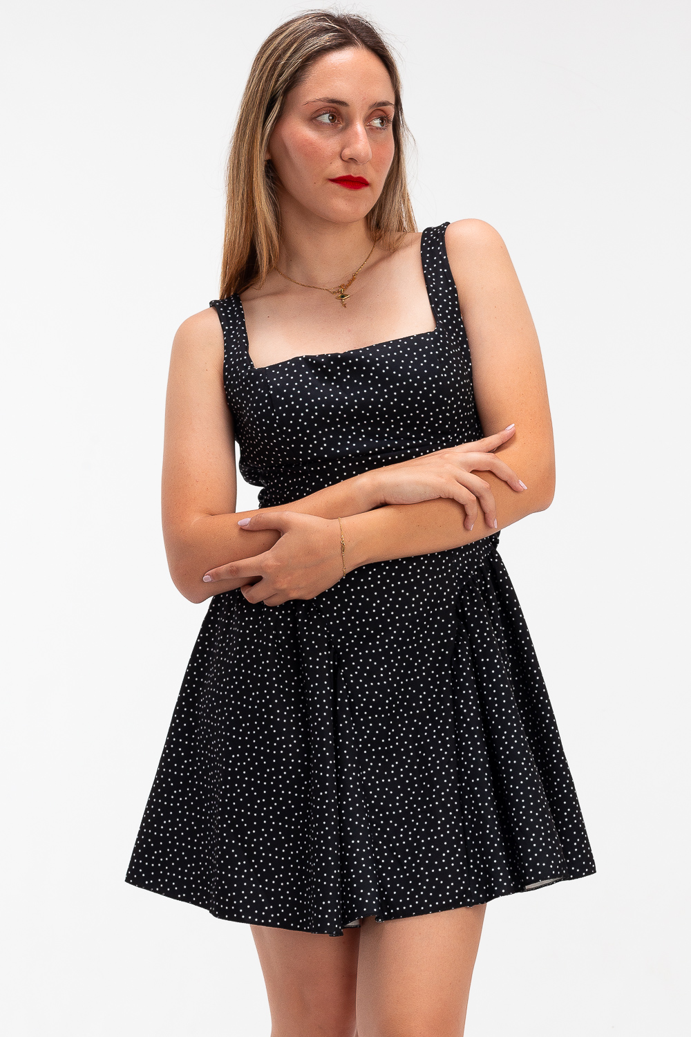 2220000473941 Strappy Floral Casual Dress - Image 1