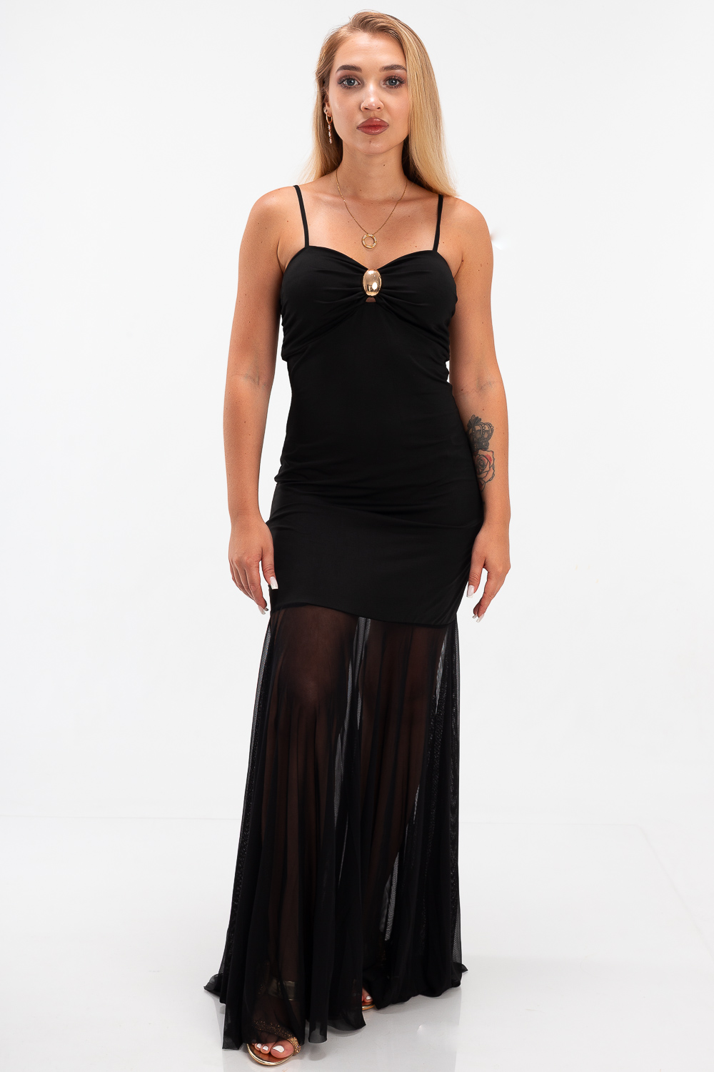 2220000496353 Flared Tulle Wedding Dress - Image 1