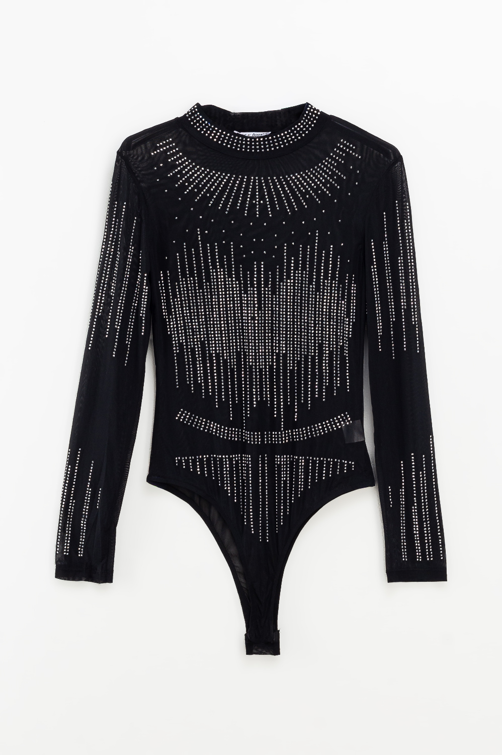2220000502610 Slim-Fit Tulle Bodysuit - Image 1