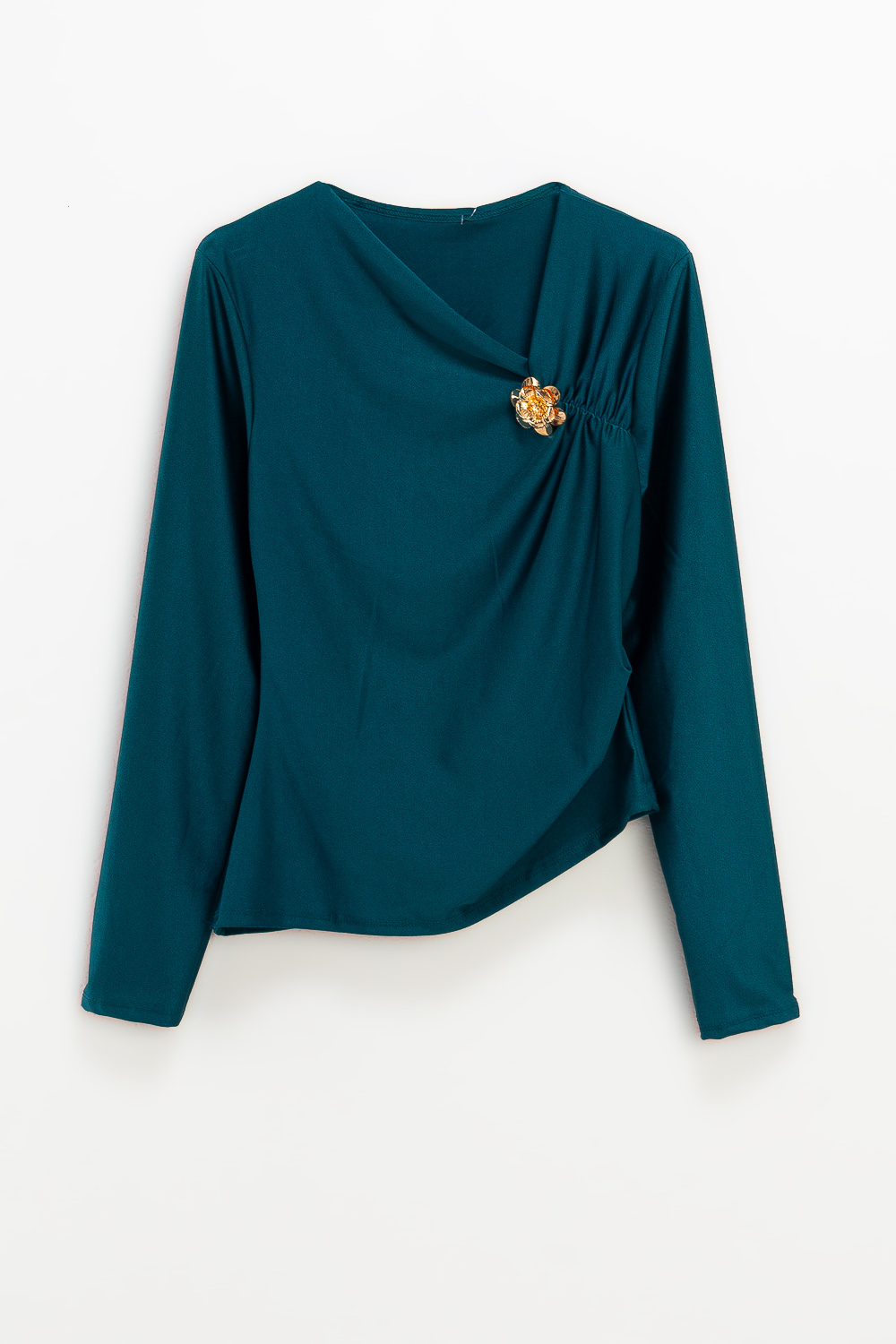 2220000506755 Slim-Fit Chrome Blouse - Image 1