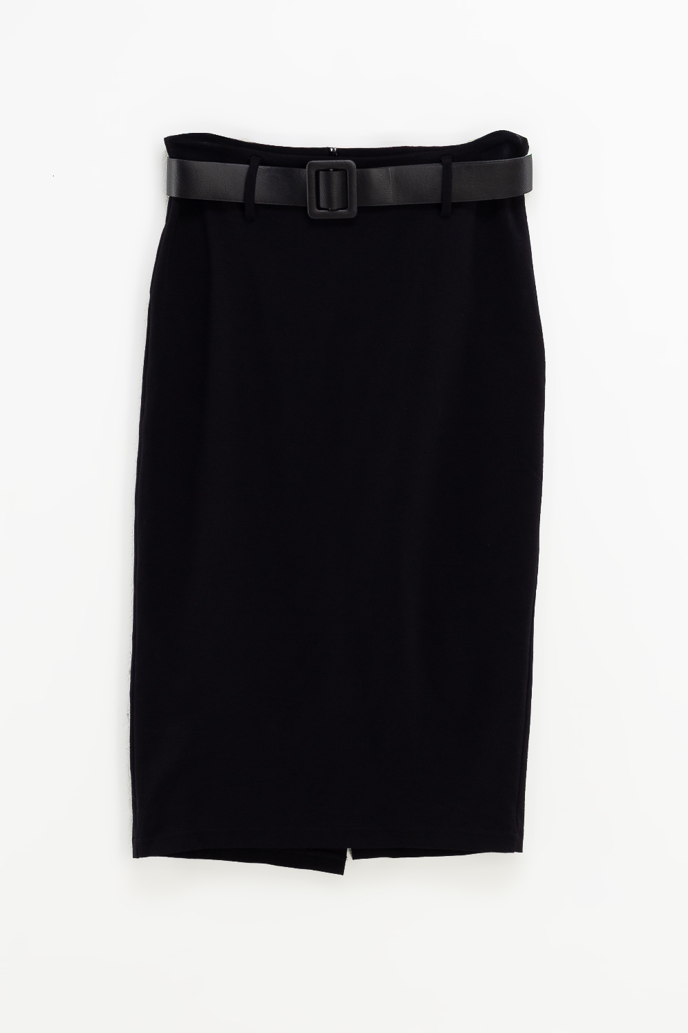2220000513340 Midi Monochromatic Casual Skirt - Image 1