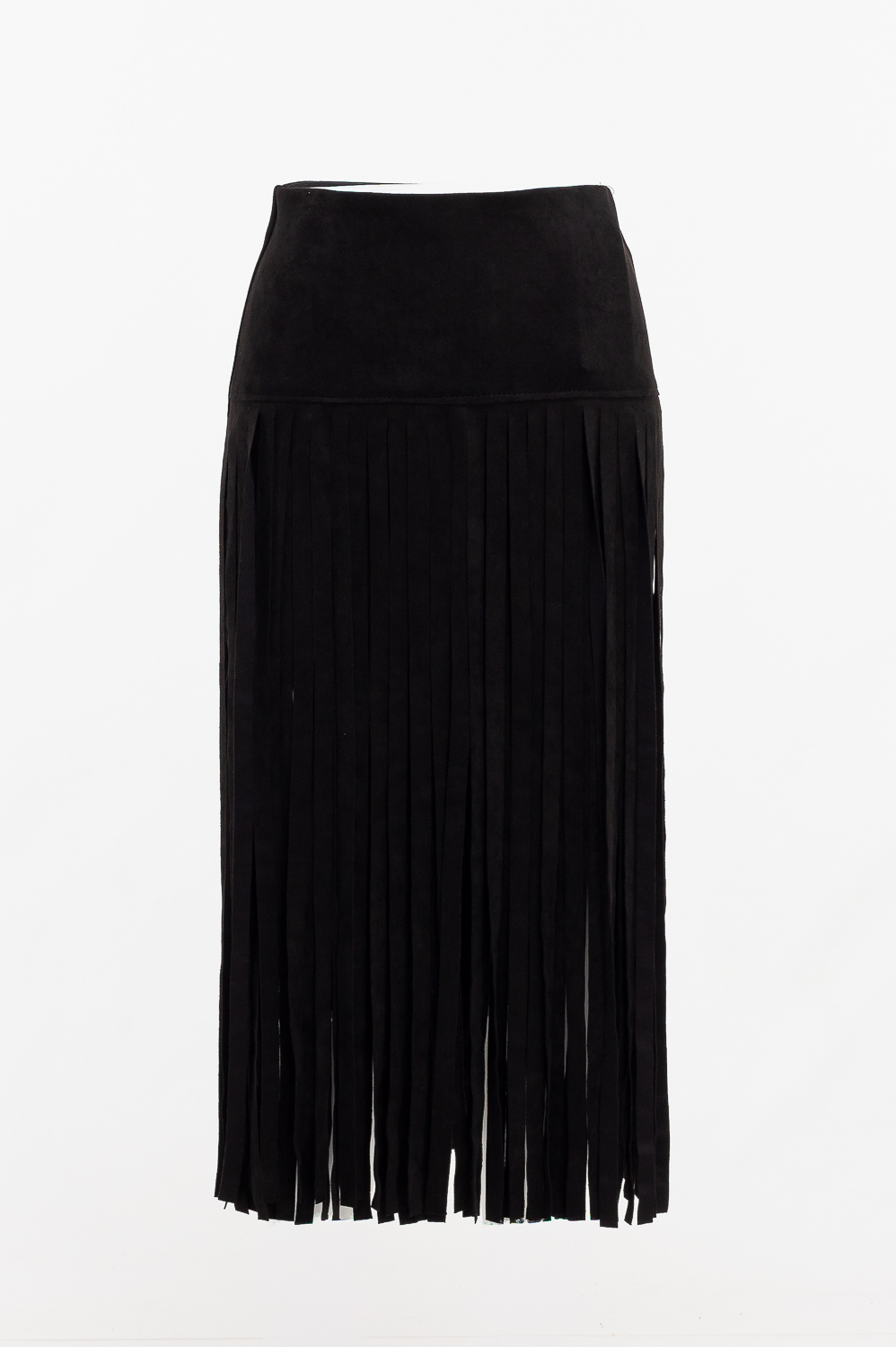 2220000530781 Midi Suede Evening Skirt - Image 1