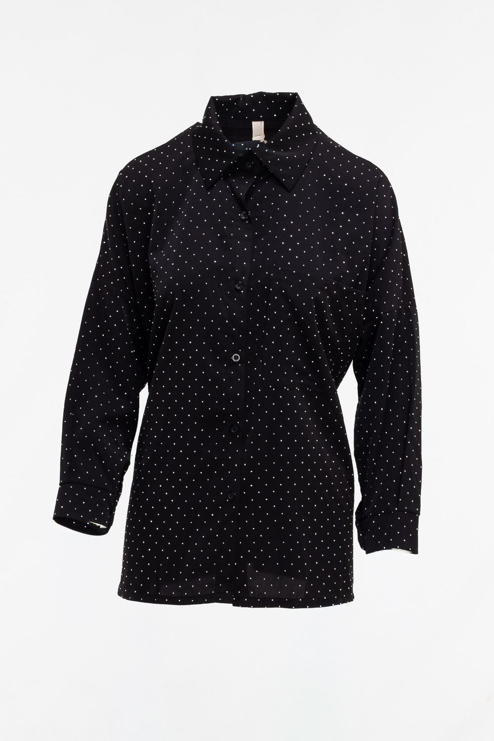 2220000531351 Relaxed-Fit Strass Shirt - Image 1
