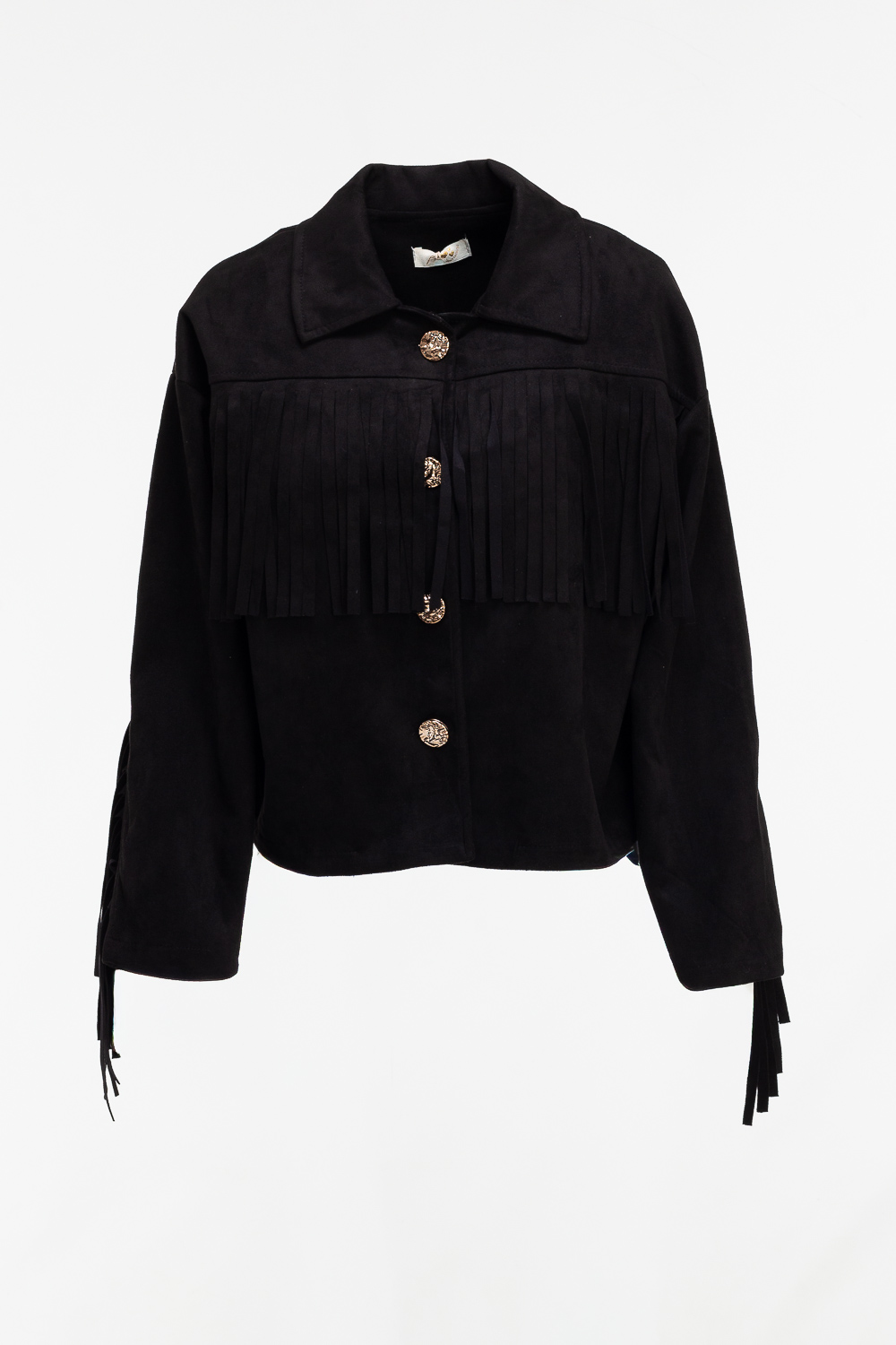 2220000534291 Relaxed-Fit Suede Jacket - Image 1