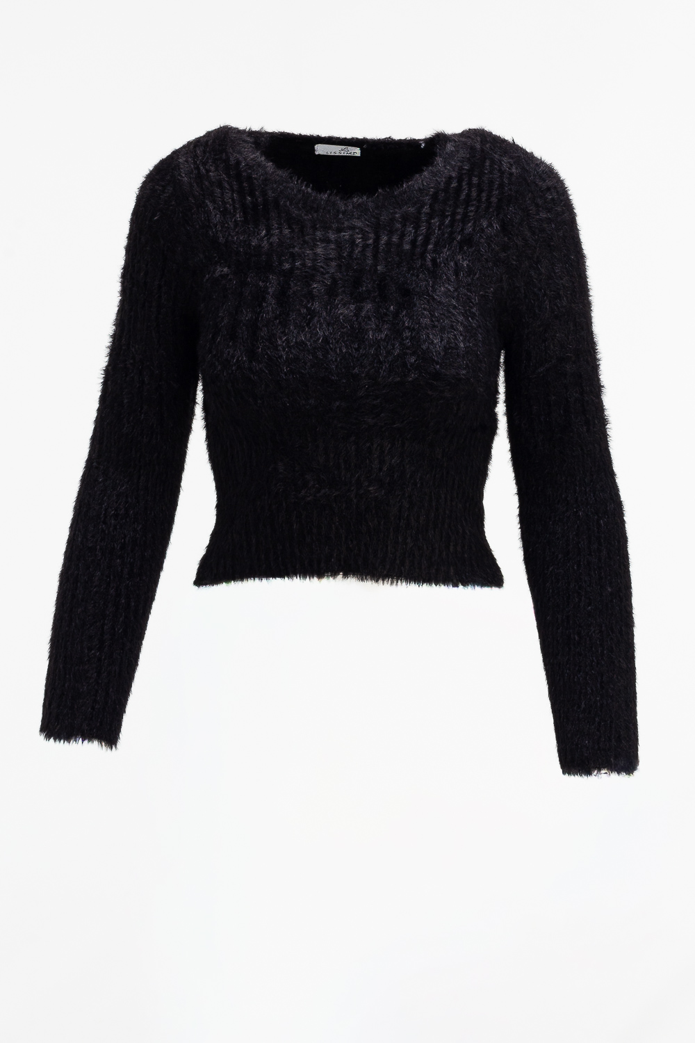 2220000539395 Cropped Monochromatic Knitwear - Image 1