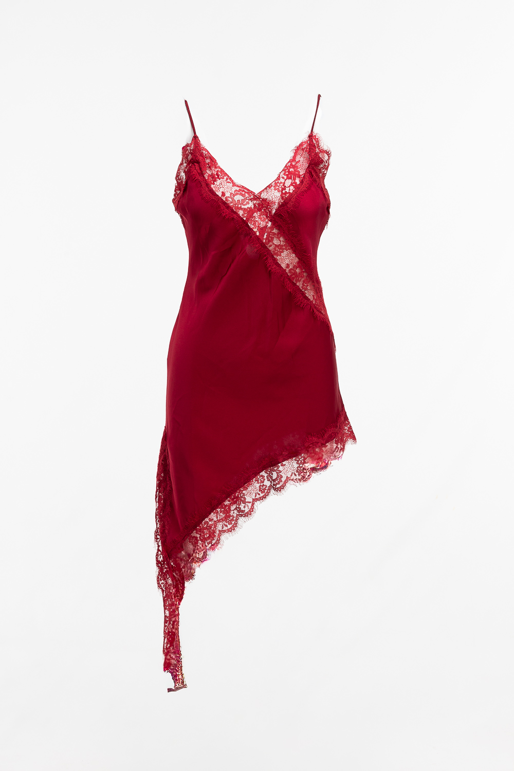 2220000539555 Asymmetric Baroque Evening Dress - Image 1