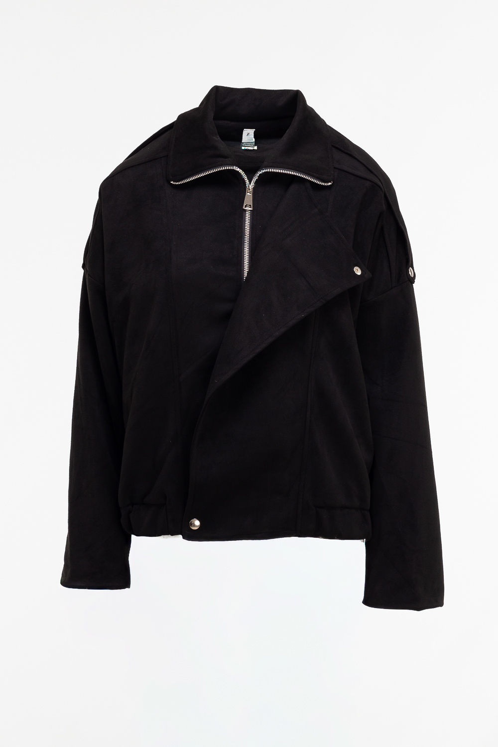 2220000542913 Relaxed-Fit Suede Jacket - Image 1