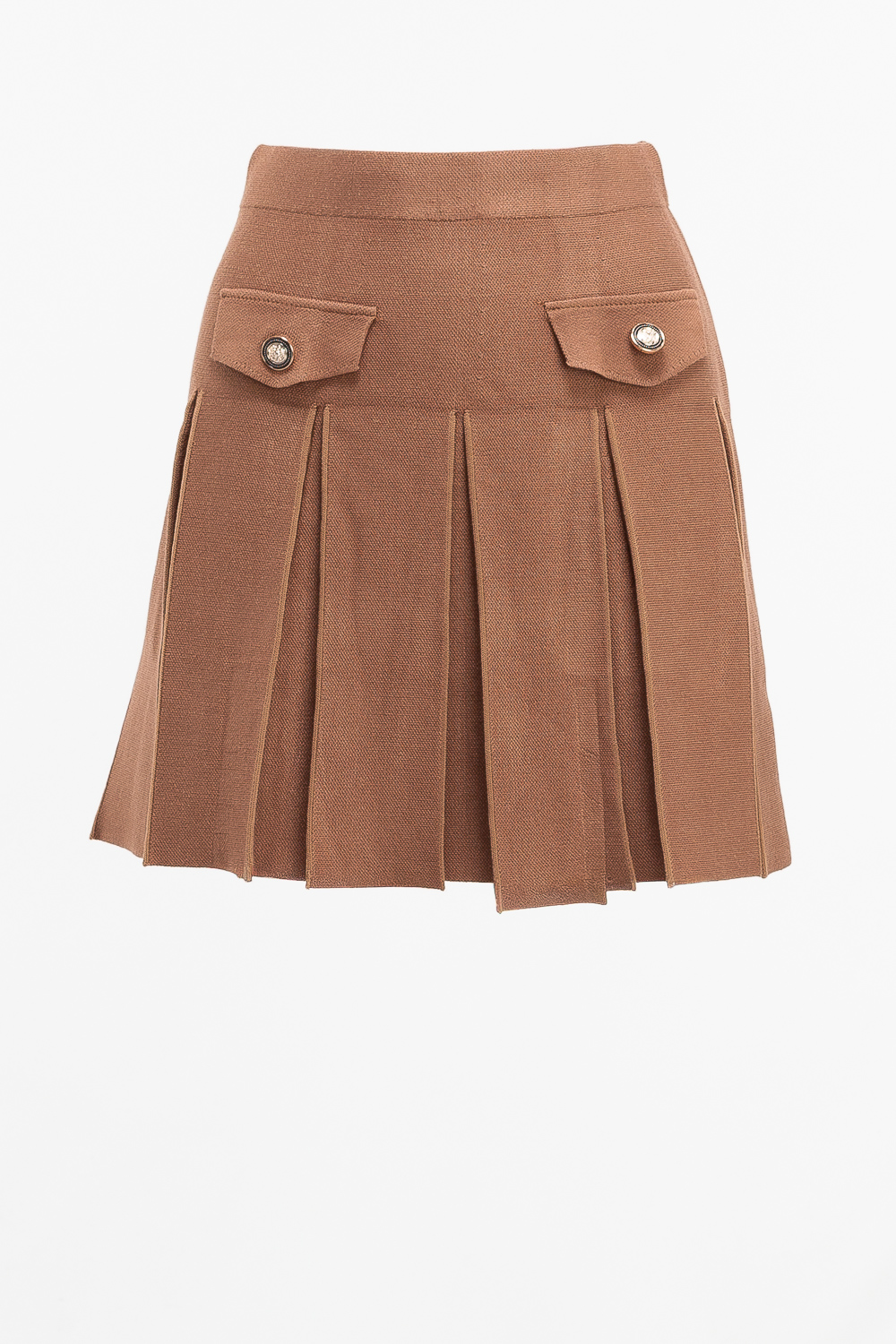 2220000546348 Pleated Knitted Casual Skirt - Image 1