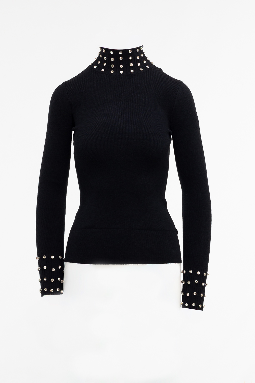 2220000547352 Slim-Fit Strass Knitwear - Image 1