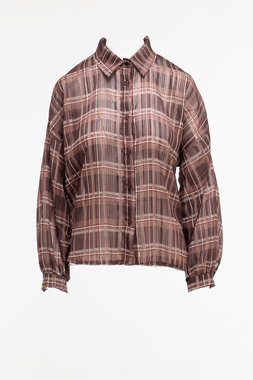 2220000548892 Relaxed-Fit Chiffon Shirt - Image 1
