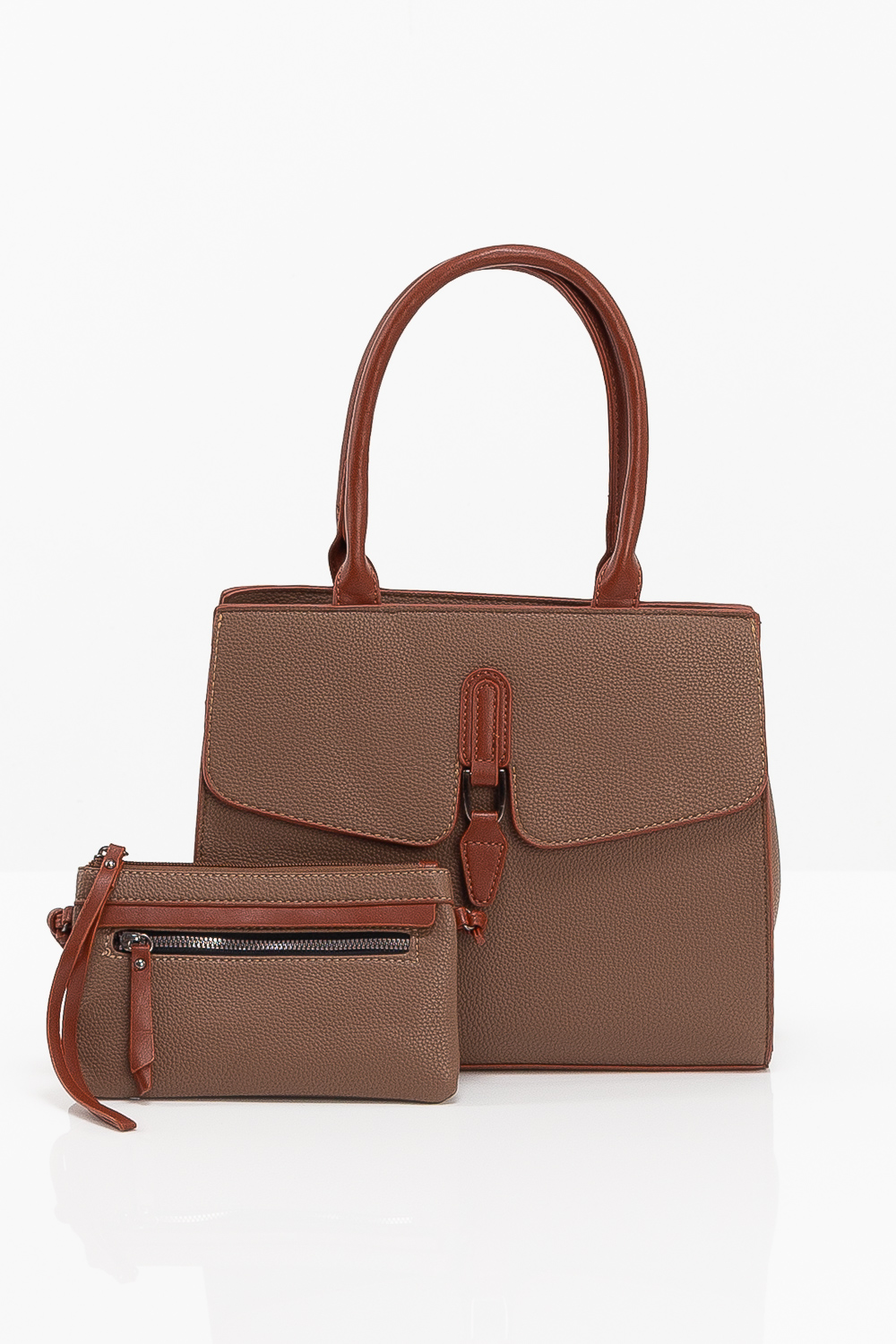 2220000553605 Leatherette Casual Bag - Image 1