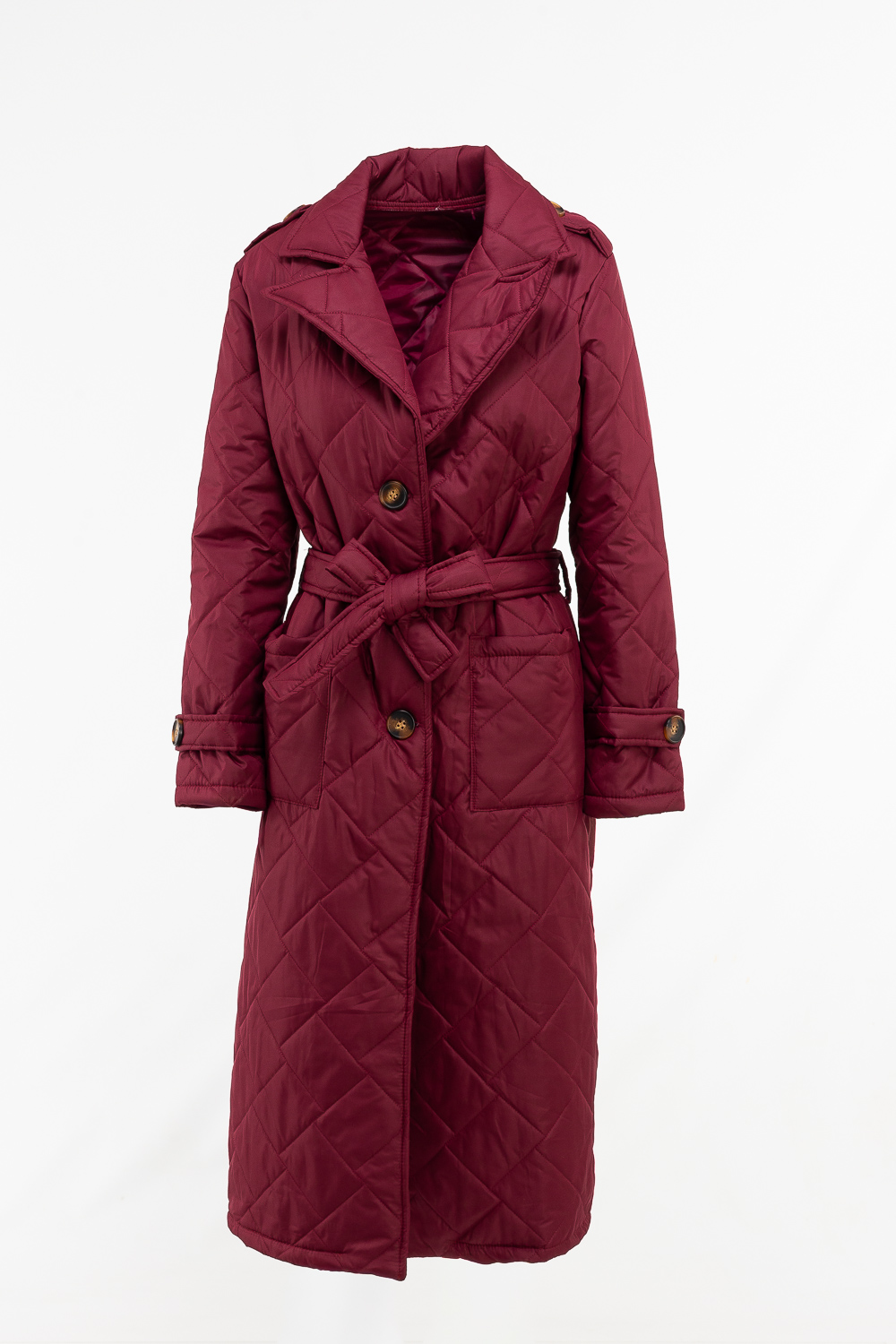2220000552530 Maxi Geometric Overcoat - Image 1
