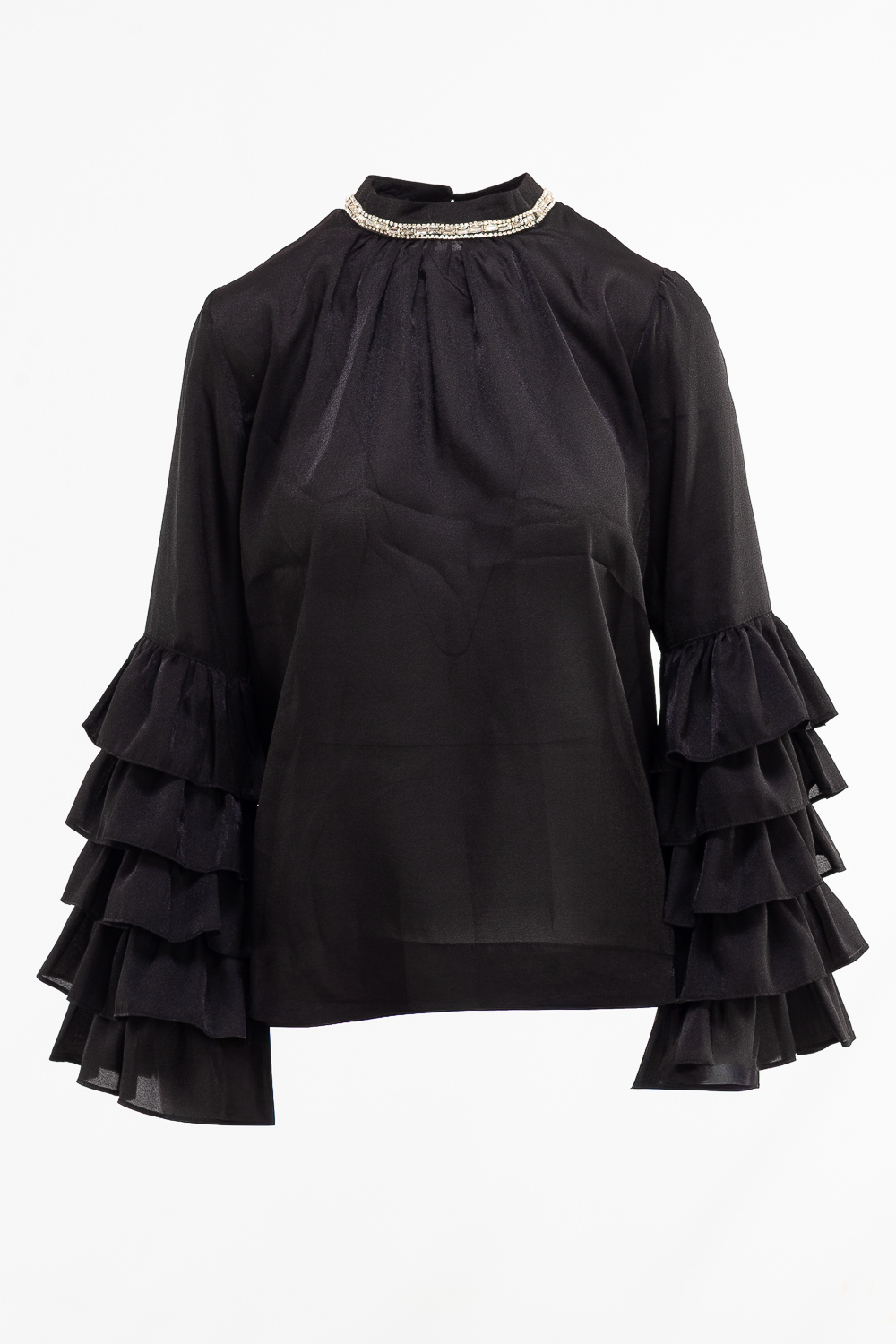 2220000557887 Flute sleeve Baroque Blouse - Image 1