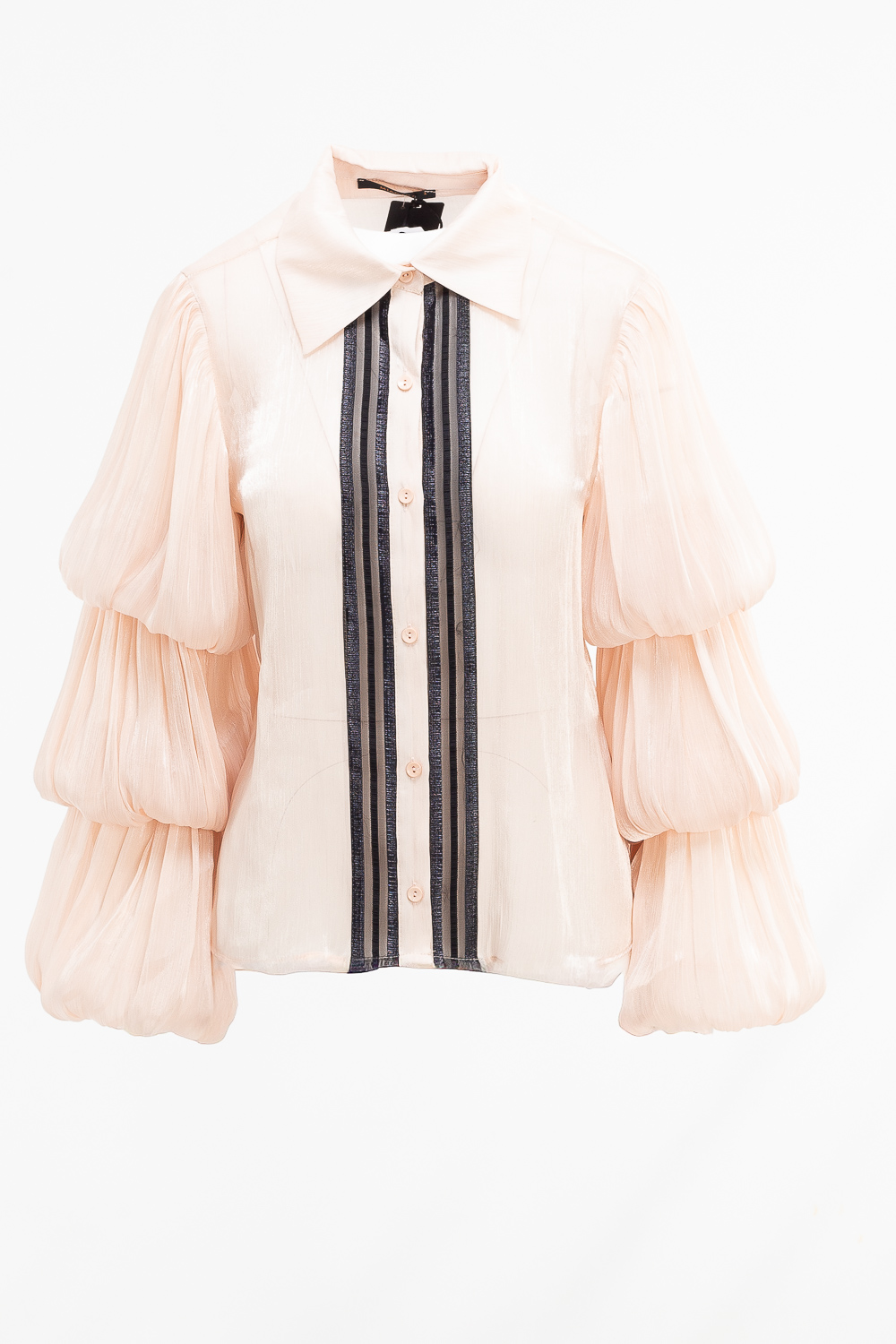2220000562119 Balloon Sleeve Chiffon Shirt - Image 1
