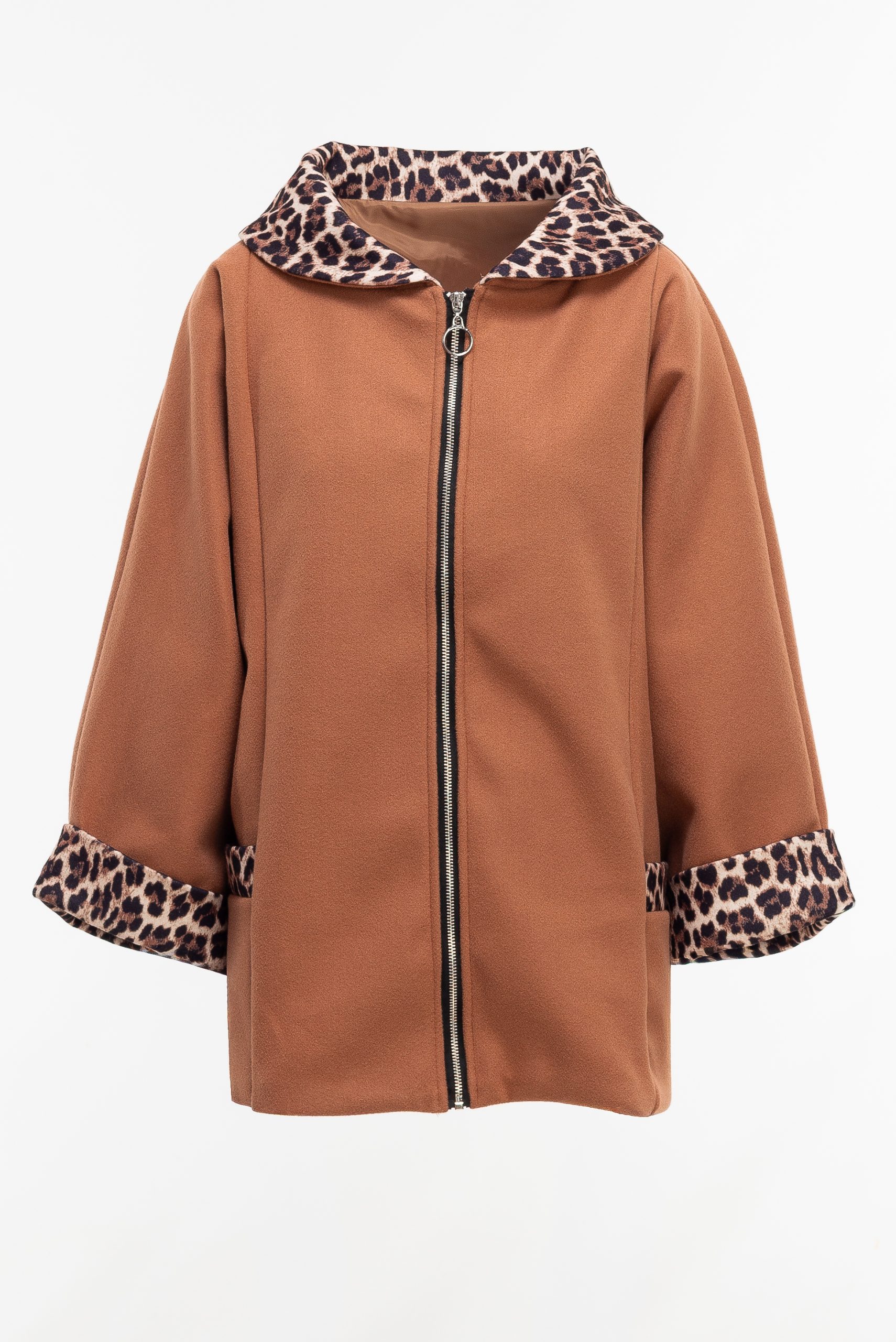 2220000569613 Relaxed-Fit Animal Print Jacket - Image 1