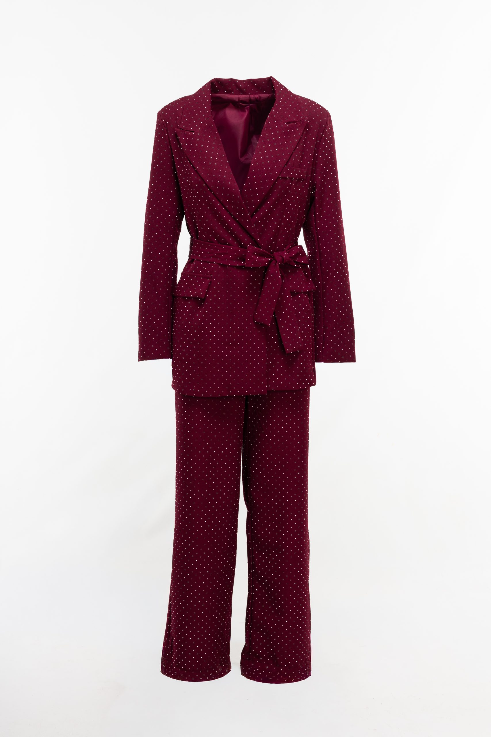 2220000569934 Relaxed-Fit Strass Evening Set - Image 1