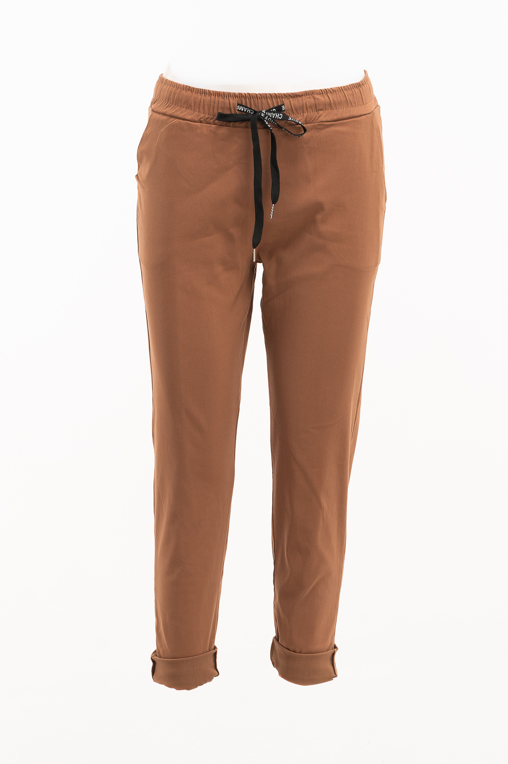 2220000533232 Regular-Fit Monochromatic Pants - Image 1