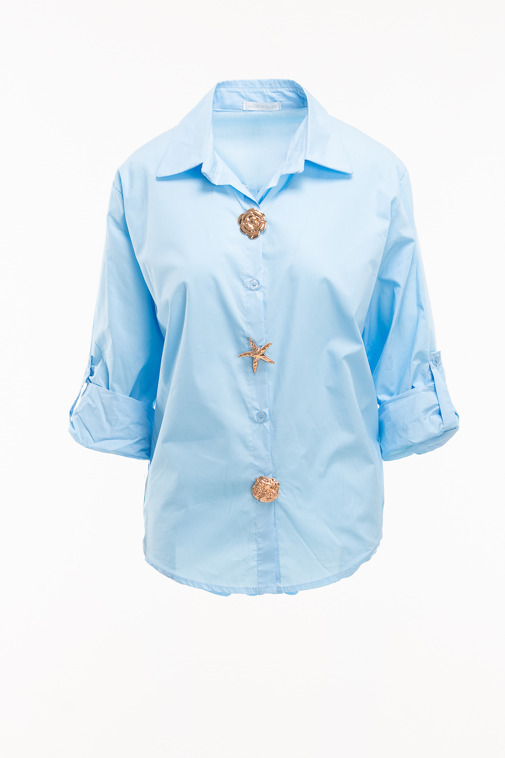 2220000575997 Relaxed-Fit Cotton Shirt - Image 1