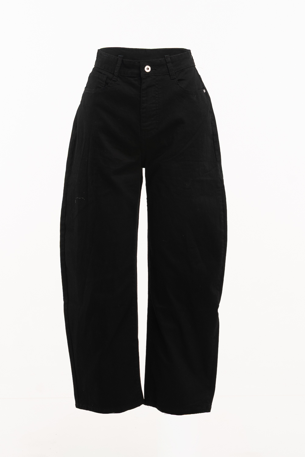 2220000576086 Barrel-Fit Cotton Jeans - Image 1