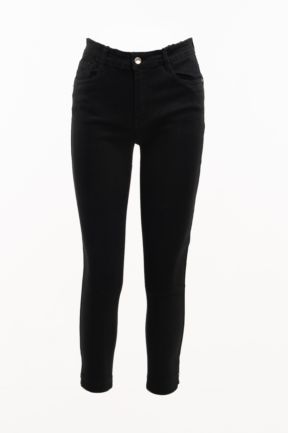 2220000576185 High-weist Cotton Jeans - Image 1