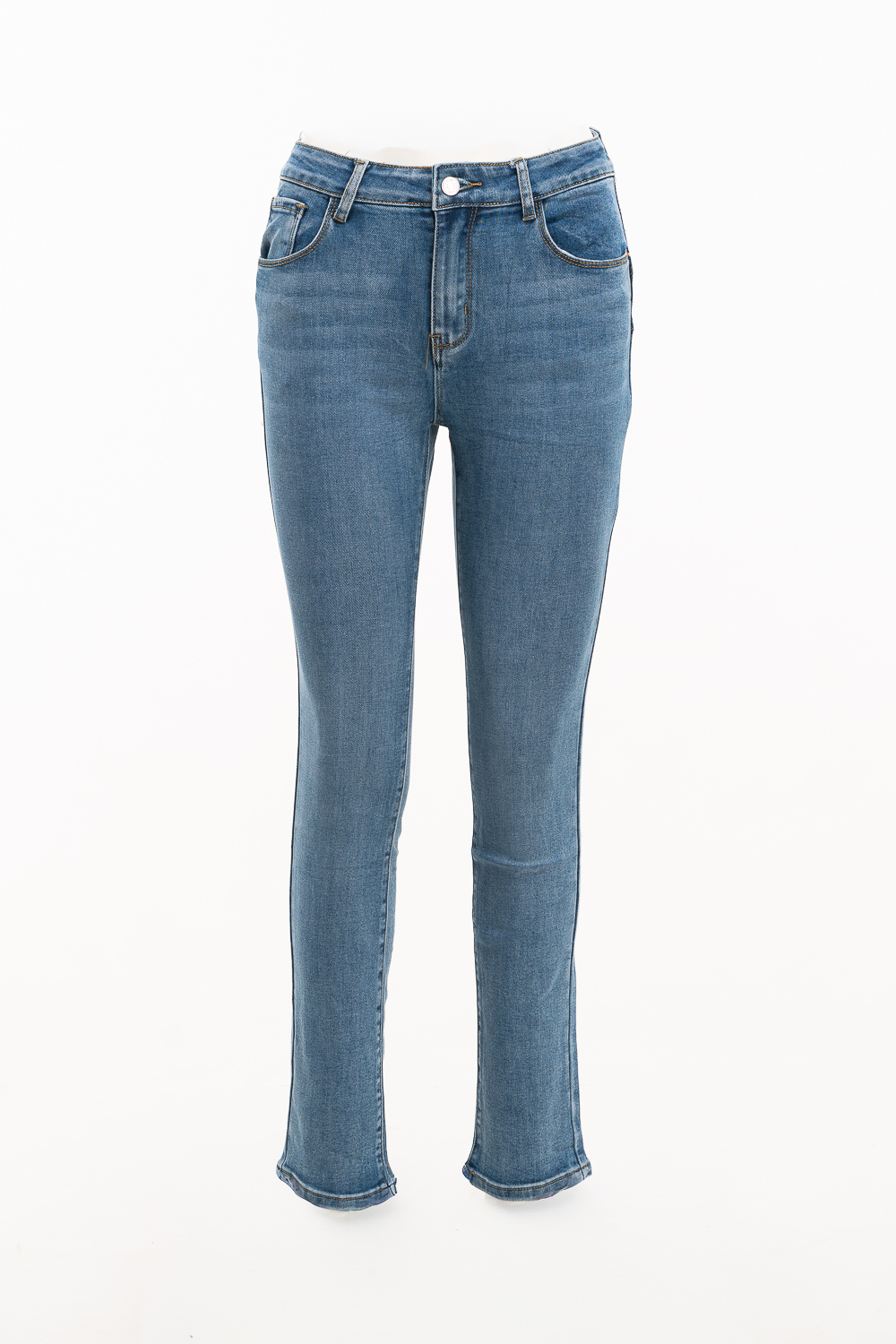 2220000576604 High-weist Denim Jeans - Image 1