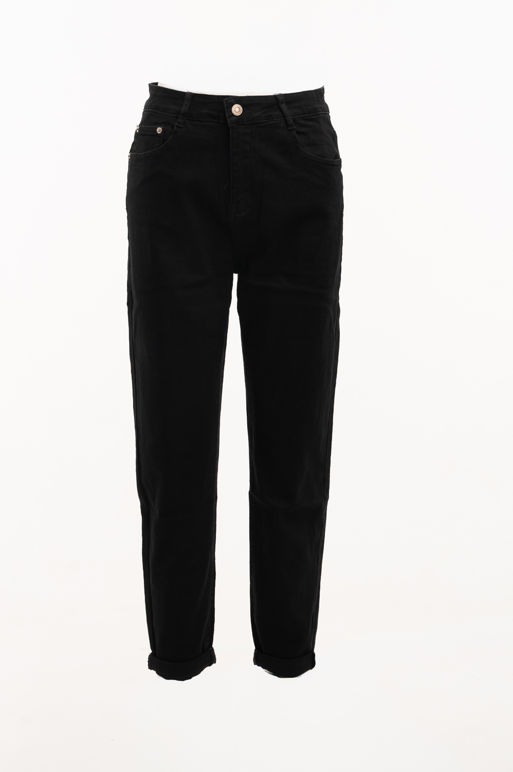 2220000576864 Mom-Fit Cotton Jeans - Image 1