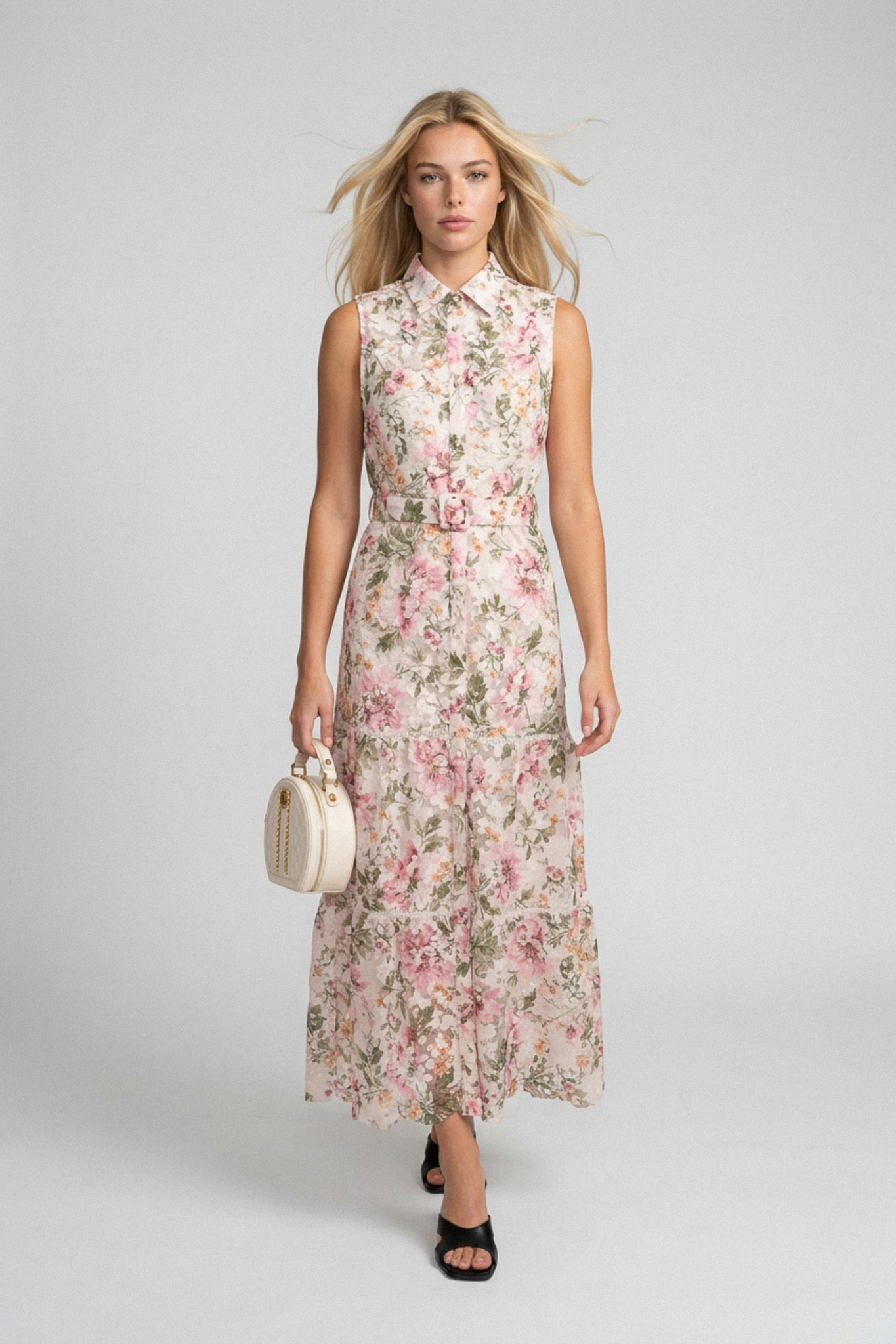 Phantora.AI_2220000586597 (1) (1) Flared Laced Wedding Dress - Image 1