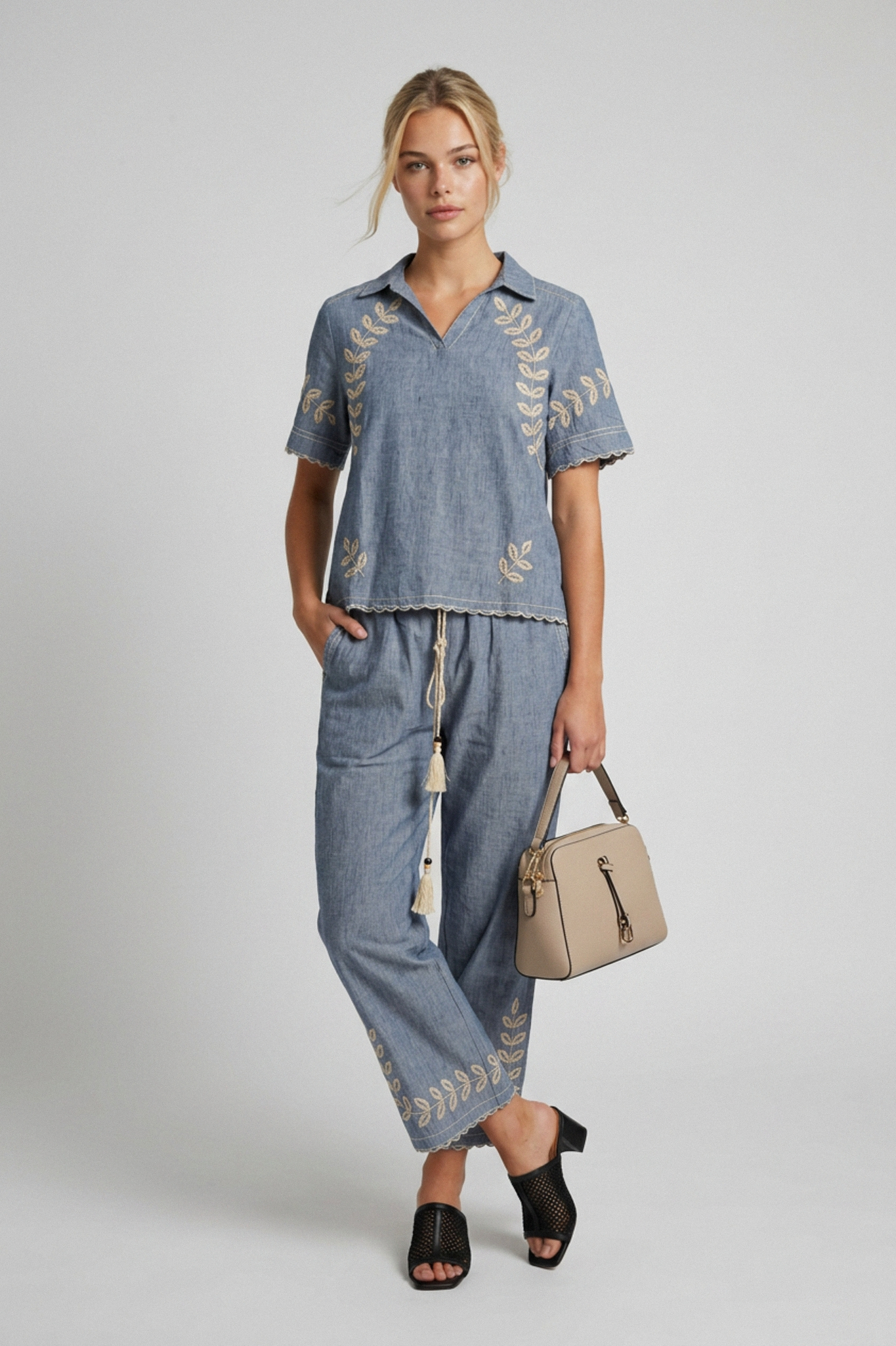 Phantora.AI_fashion-photoshoot-1781805931207 Relaxed-Fit Crochet Casual Set - Image 1