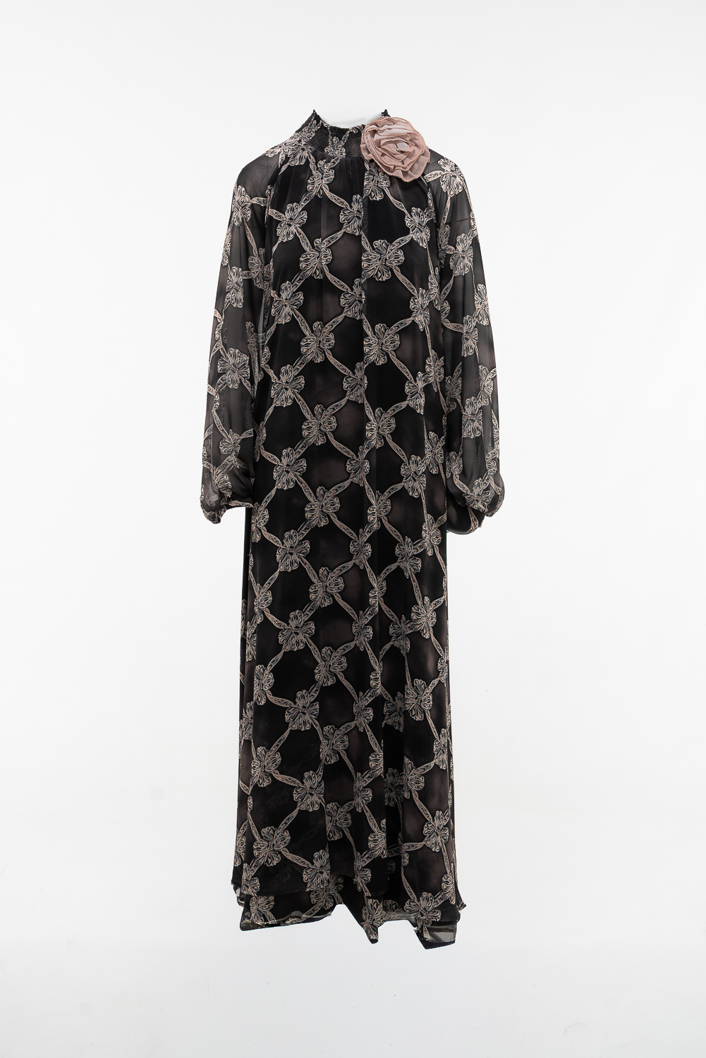 2220000559249 Maxi Floral Evening Dress - Image 1