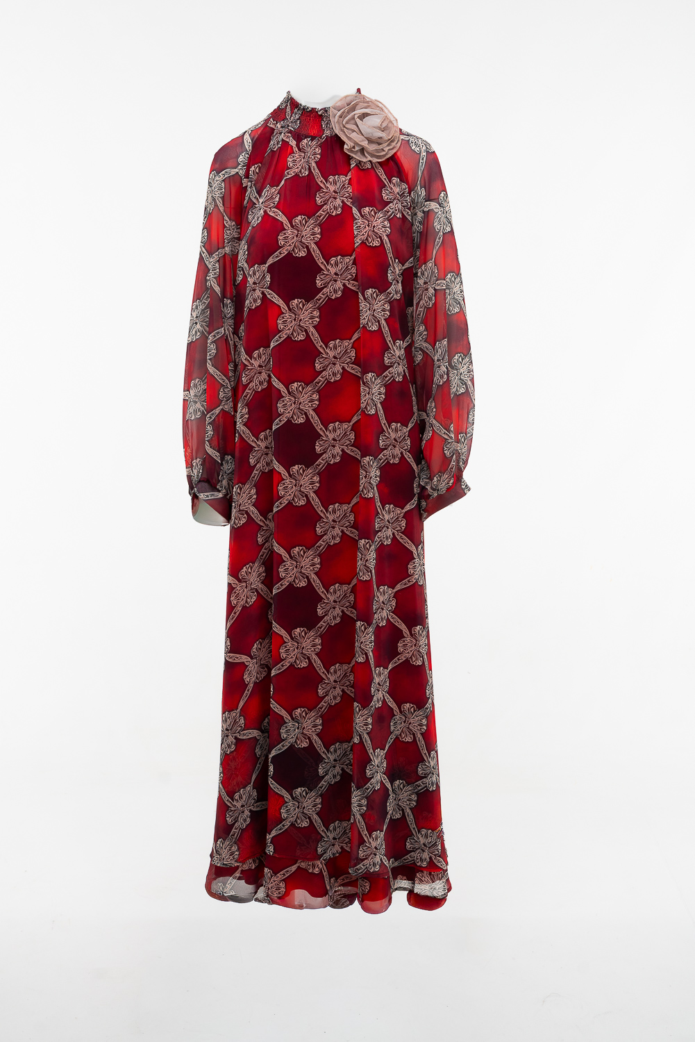 2220000559263 Maxi Floral Evening Dress - Image 1