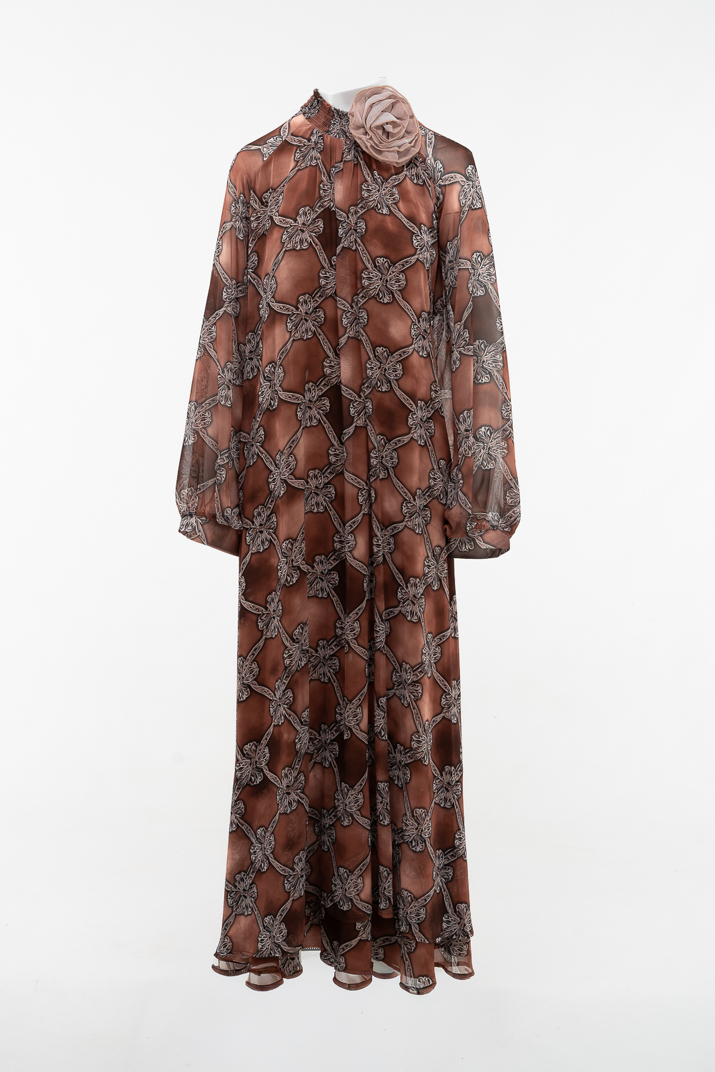 2220000559331 Maxi Floral Evening Dress - Image 1
