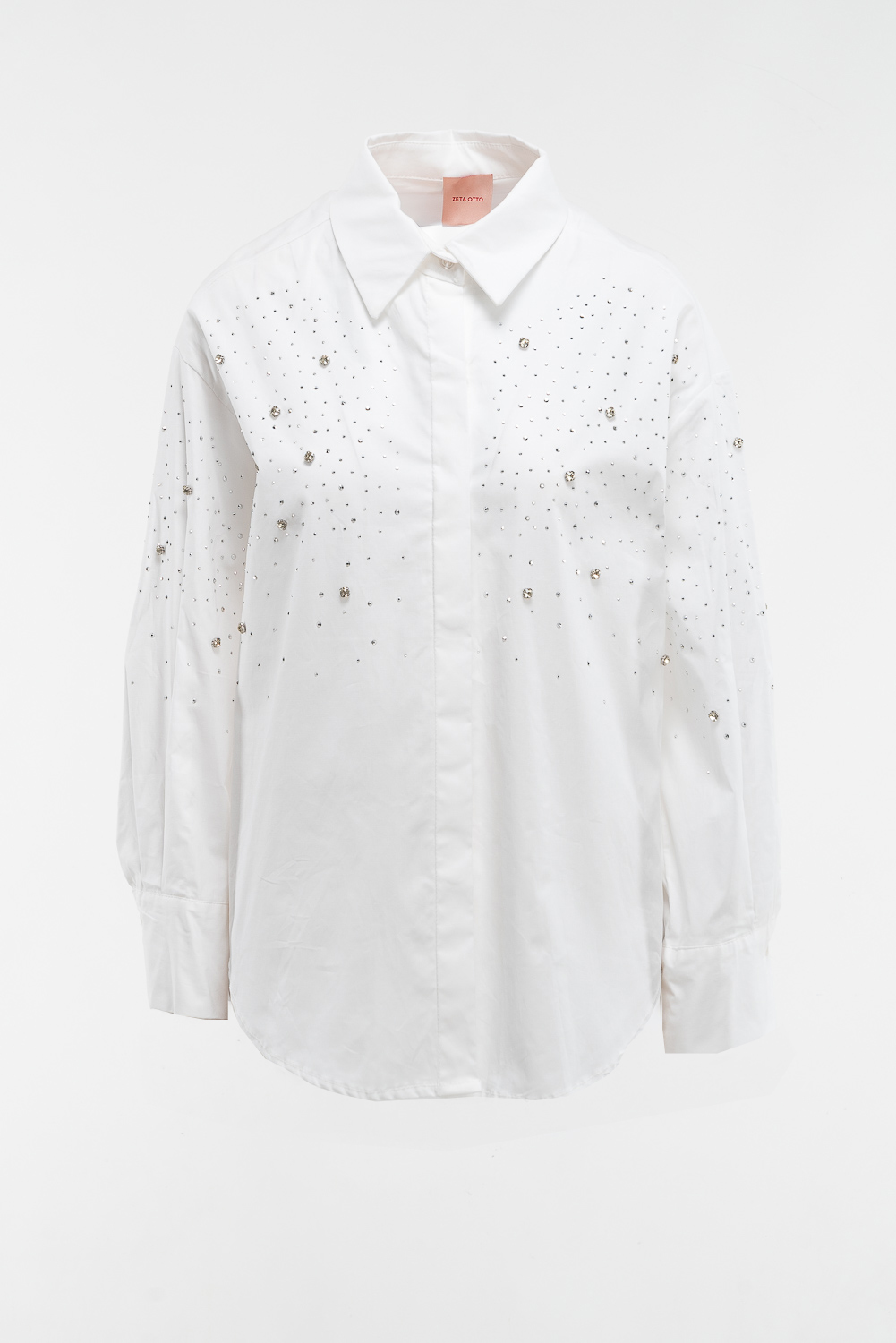 2220000577618 Relaxed-Fit Strass Shirt - Image 1