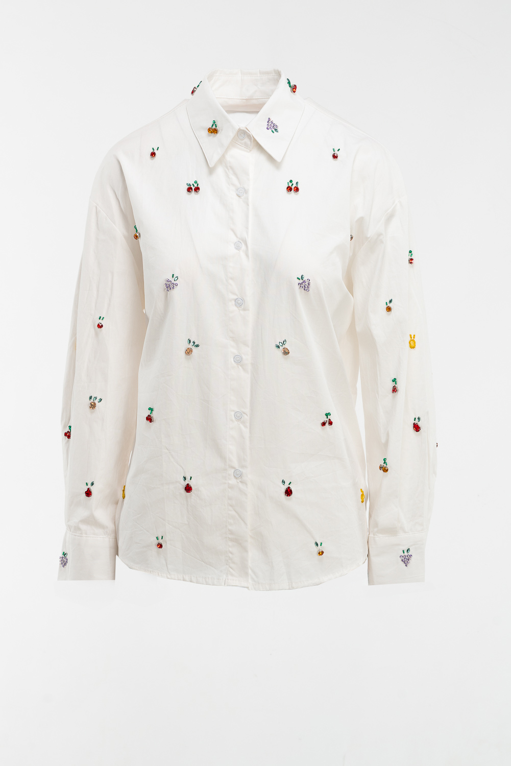 2220000577663 Relaxed-Fit Strass Shirt - Image 1