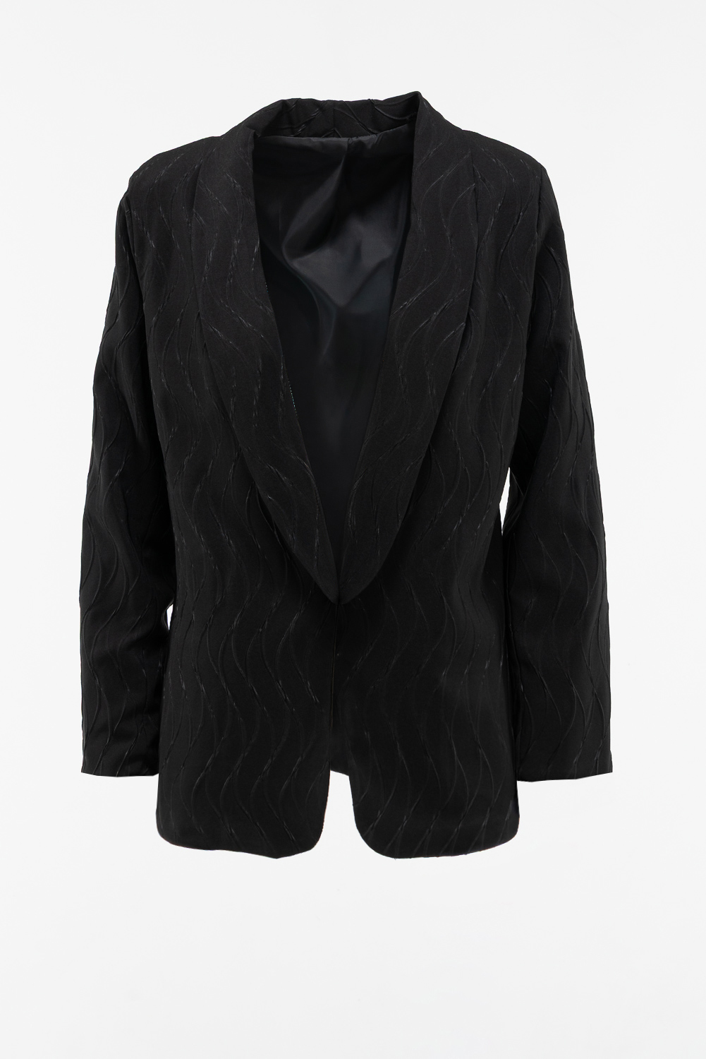 2220000583701 Relaxed-Fit Textured Jacket - Image 1