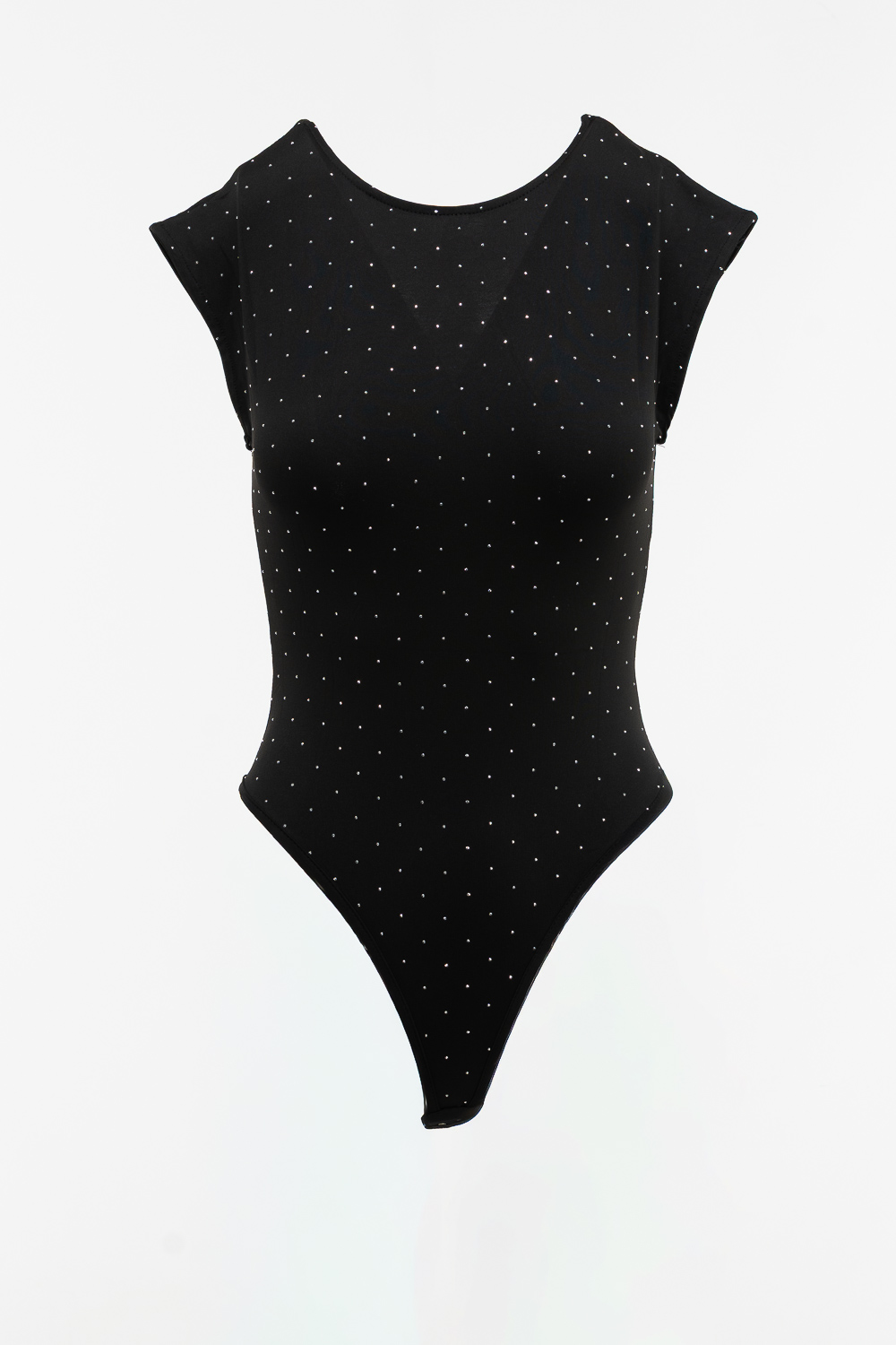2220000585163 Sleeveless Strass Bodysuit - Image 1