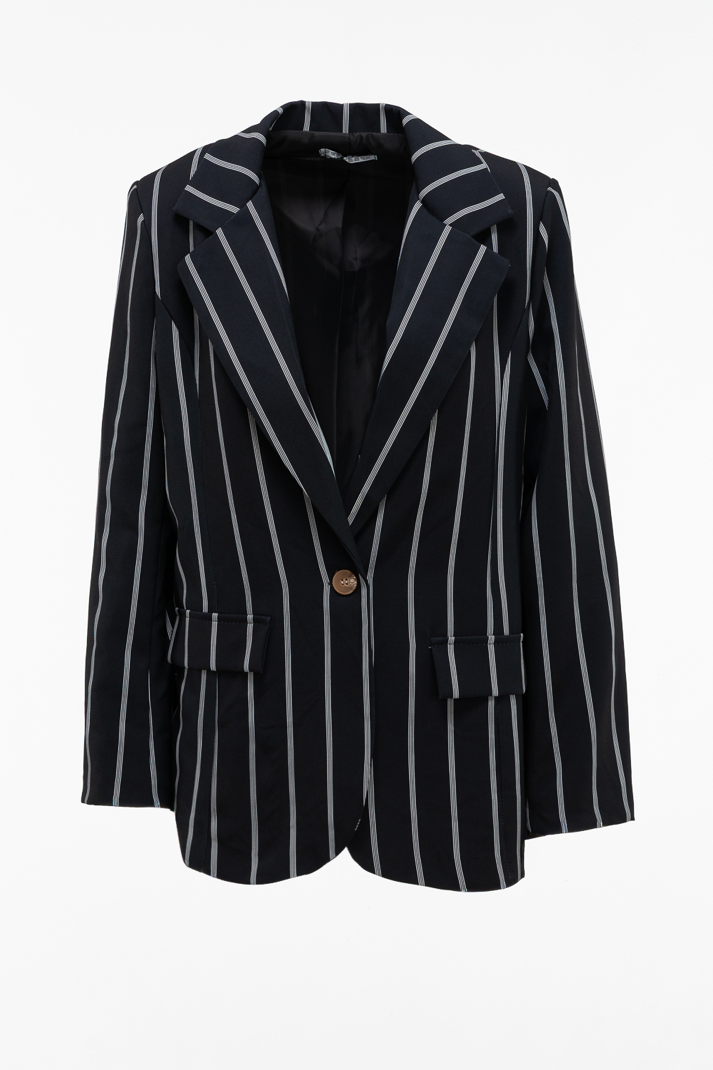 2220000585583 Relaxed-Fit Striped Jacket - Image 1