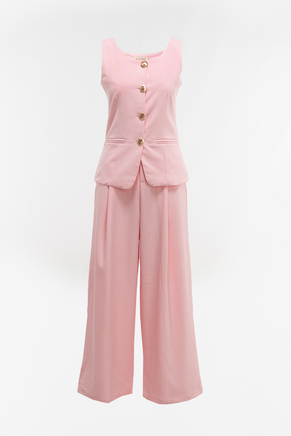 2220000587051 Regular-Fit Monochromatic Casual Set - Image 1