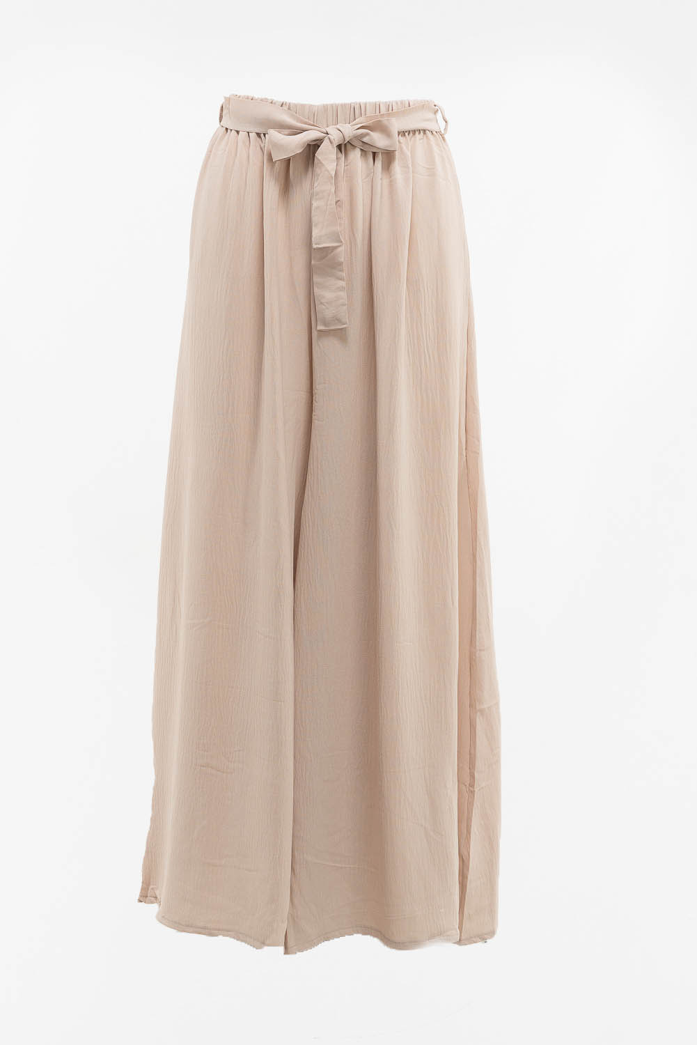 2220000587808 High-weist Monochromatic Pants - Image 1
