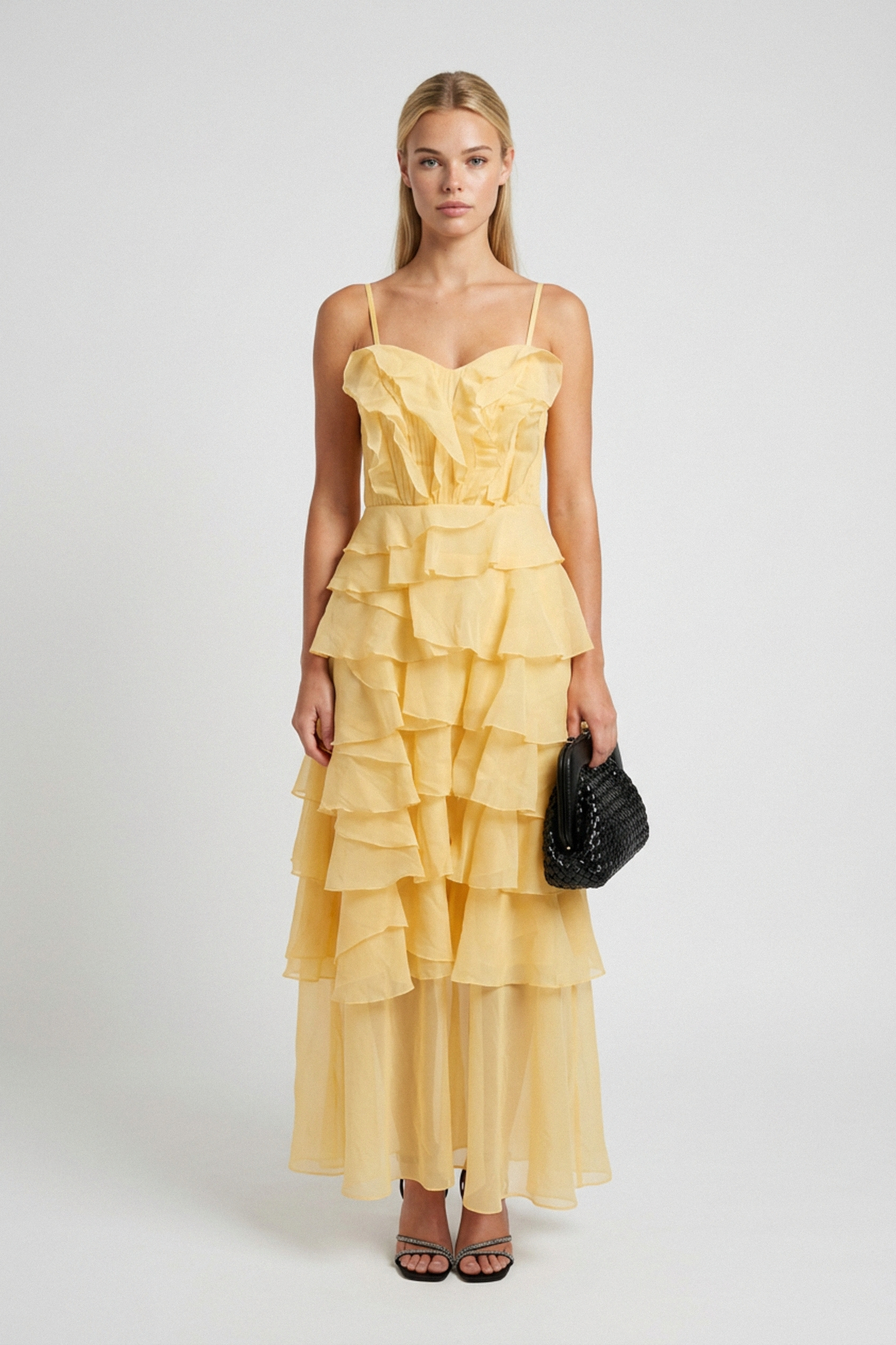 Phantora.AI_2220000617383 Flared Sheer Evening Dress - Image 1