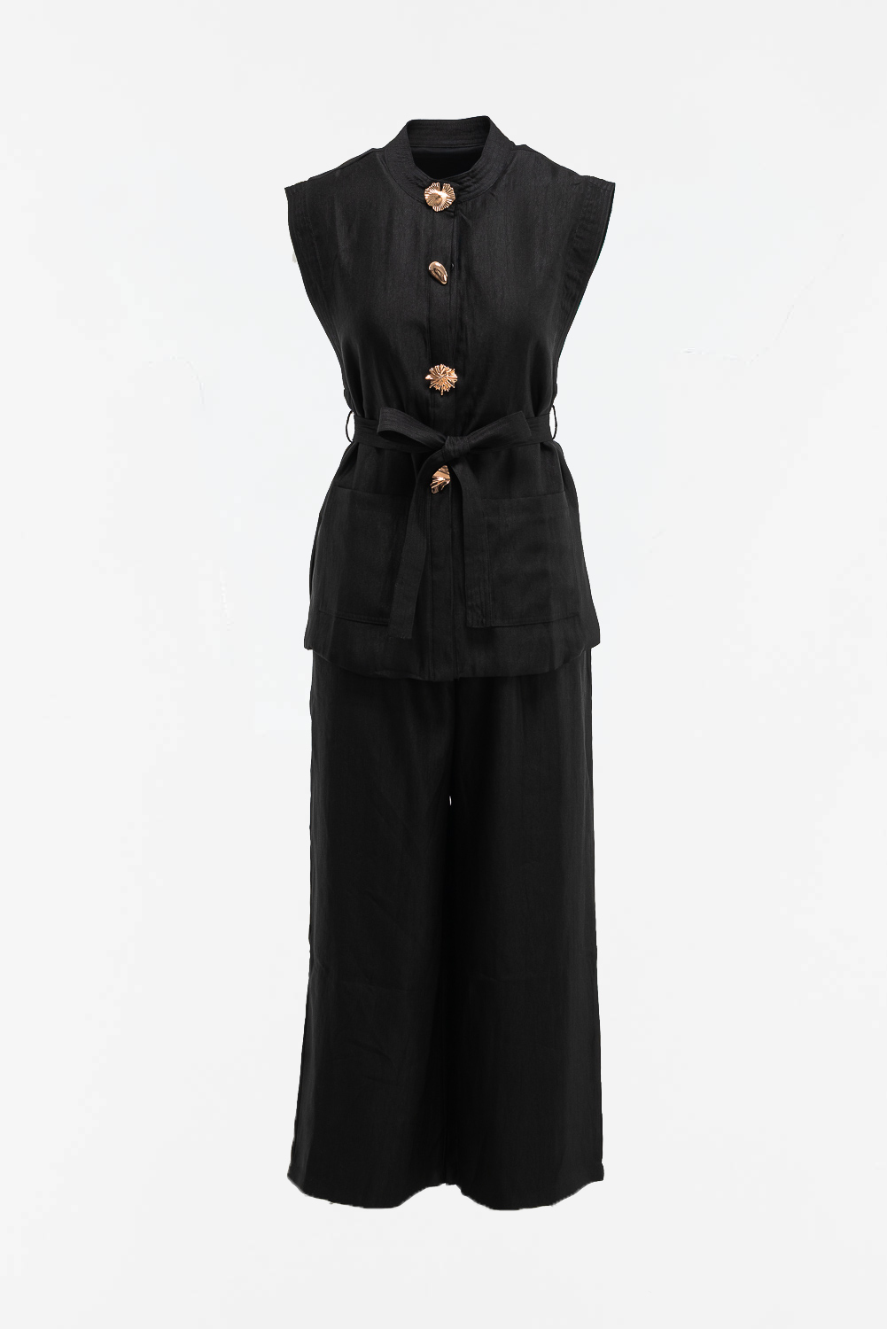 2220000594103 Relaxed-Fit Monochromatic Casual Set - Image 1