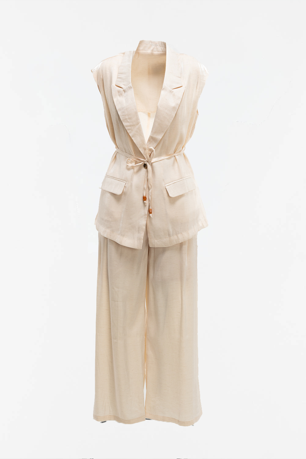 2220000603164 Relaxed-Fit Glitter Evening Set - Image 1