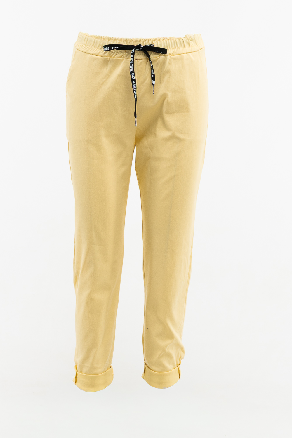 2220000609586 Regular-Fit Monochromatic Pants - Image 1